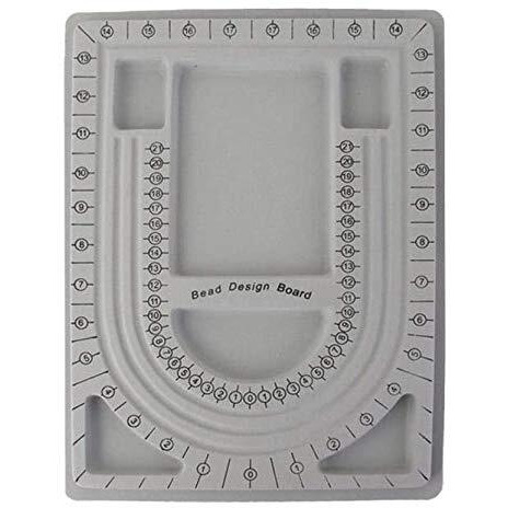 Beadsnfashion Bead Design Beading Board Gray For Diy Jewelry Making Craft Tray (2 Pcs Combo)
