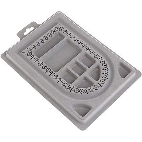 Beadsnfashion Bead Design Beading Board Gray For Diy Jewelry Making Craft Tray (2 Pcs Combo)
