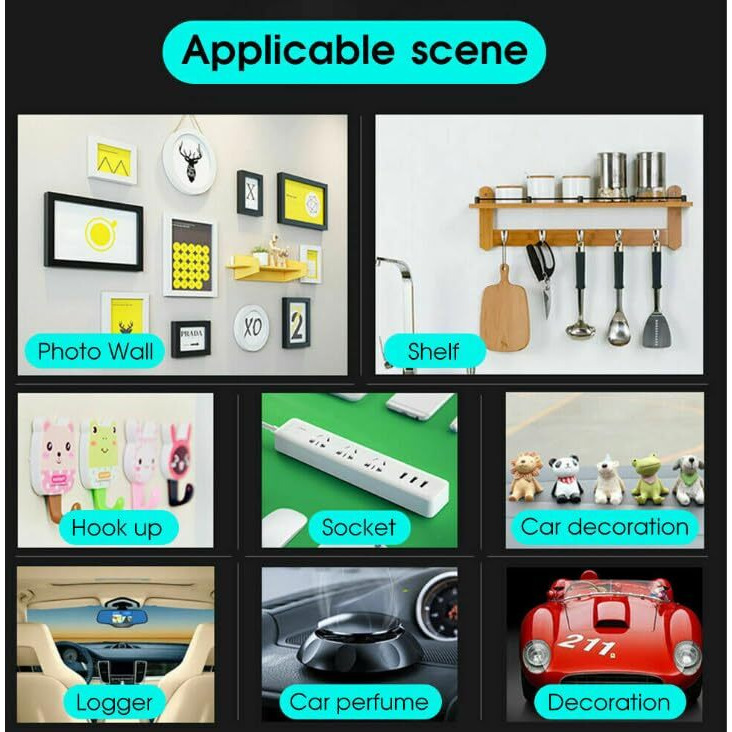 Upkaranwale Double Sided Tape Heavy Duty - Multipurpose Removable Traceless Mounting Adhesive Tape For WallsWashable Reusable Strong Sticky Strips Grip Tape