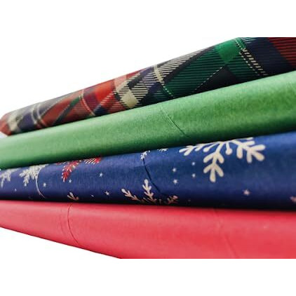 Kidsy Winsy Traditional Printed Luxury Tissue Gift Wrapping Paper | 20 X 20 Inches 18Gsm | Uses Diy And Crafts, Stuffing Bags And Box Packaging, Gift Wrapping & Decorations (28 Sheets)