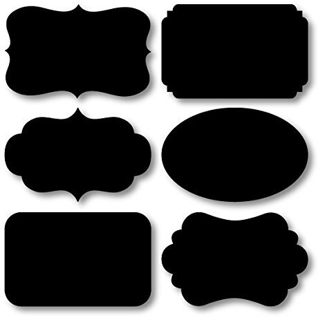 Nourish 42 Pcs In 6 Styles Chalkboard Sticker Labels