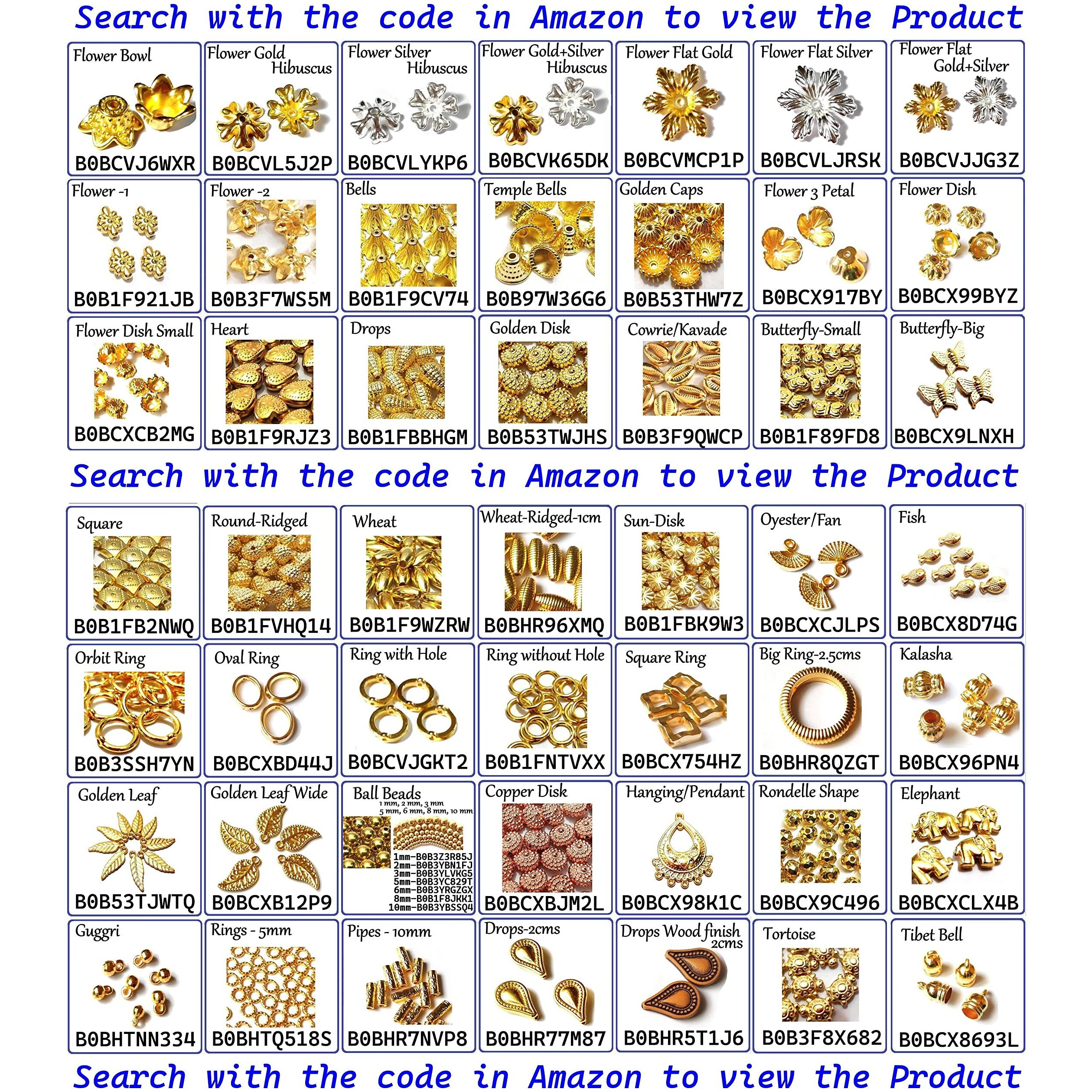 Gosetget 100 Ball Beads Gold Color Plastic Beads (10Mm) For Jewellery Making, Arts And Crafts Work, Necklace, Bracelet Earring Diy Kit (Ball-10Mm)