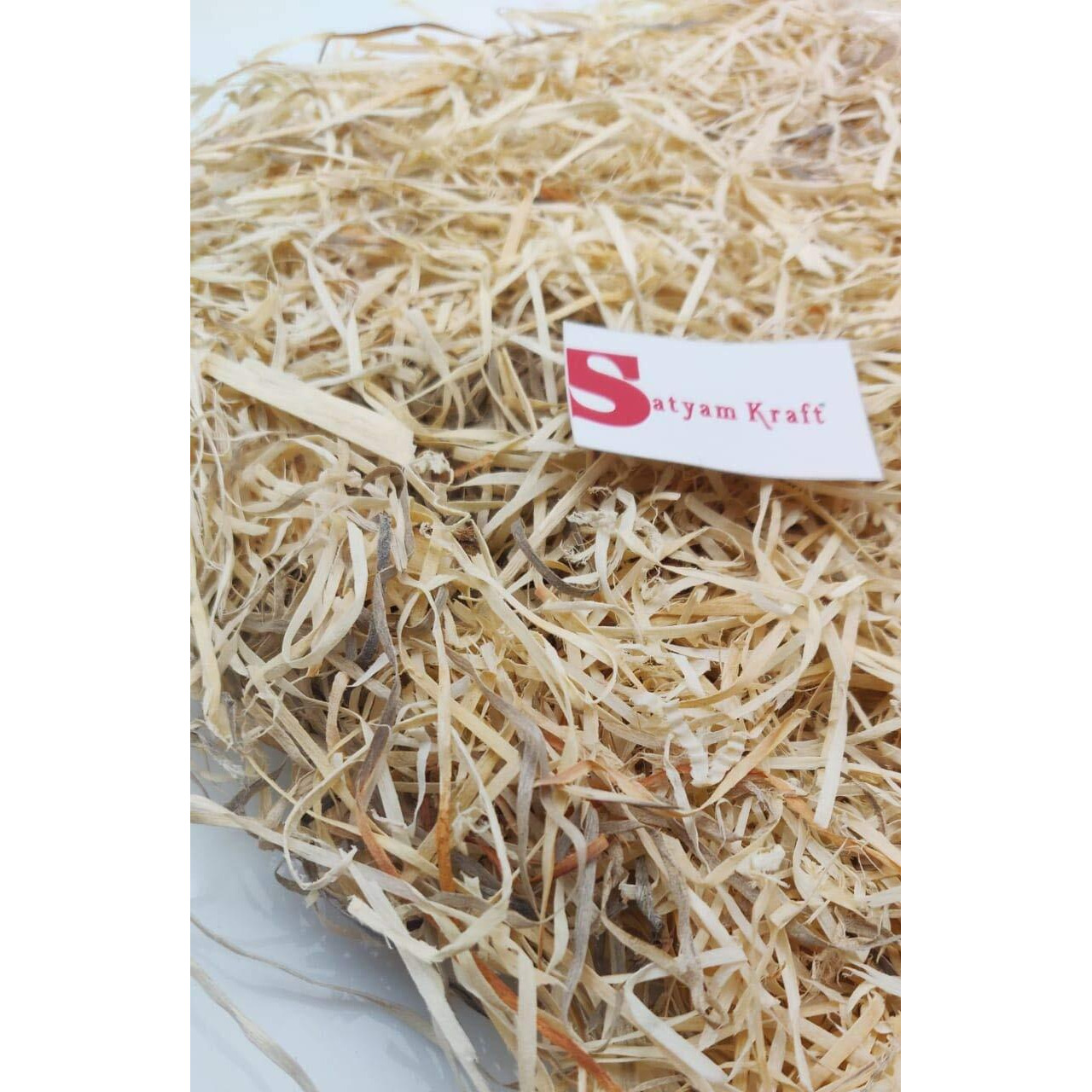 Satyam Kraft 50 Gm Paper Grass Strips, Crinkle Cut Shredded Paper Reusable Non Toxic,Material Wrapping, Christmas Basket Packaging Filling,Hamper Decor,Gift Box Fillers,Craft Diy Other Occasion(Beige)