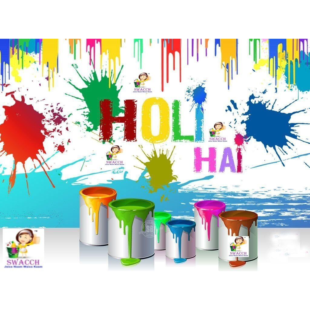 Swacch Water Colour Non-Toxic & Eco Friendly Colour (Blue And Red) (500Ml) (Pack Of 2)