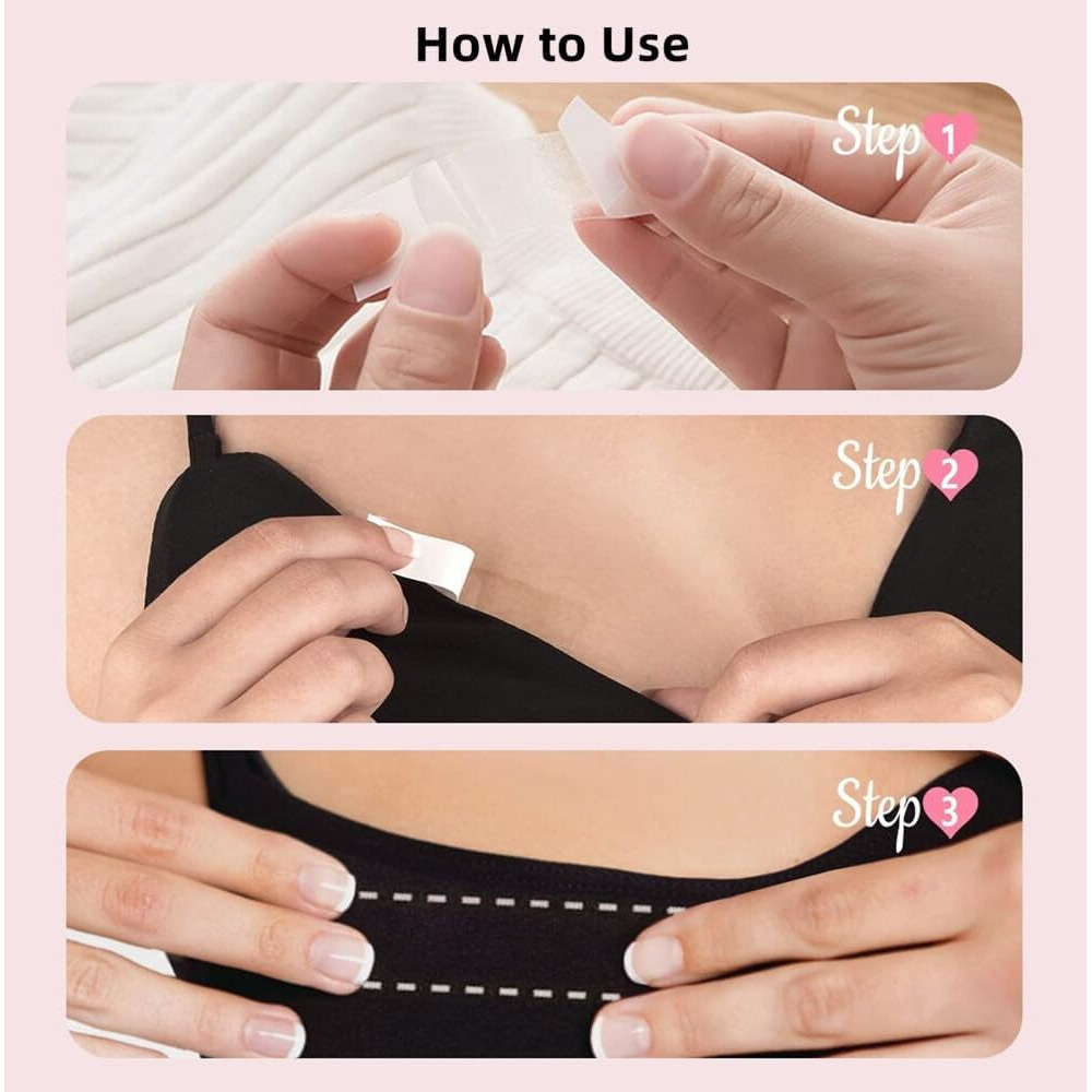 2V Brothers 108Pcs Double Sided Tape For Clothes Tape Double Sided Tape For Fashion Clothing And Body All Day Strength Tape Adhesive And Gentle On Skin And Fabrics