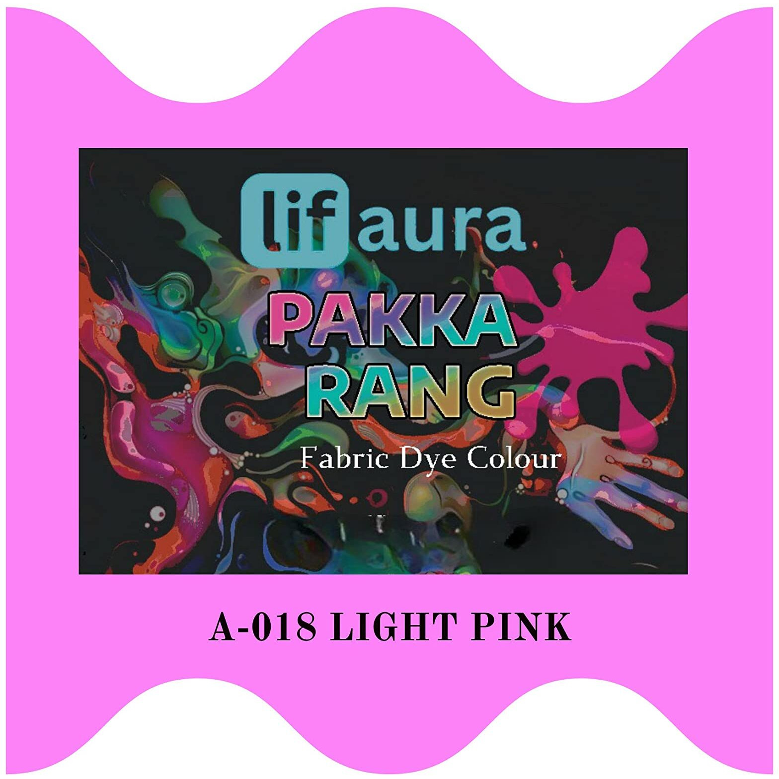 Prokart Lifaura Pakka Rang Kit Fabric Dye Includes Pack Of 5 Sachets (5G Each 25G Pack) 30G Dyfixer, 2Pair Gloves And 5 Rubber Band Pack Of 5 Sachets Shadea-18  Light Pink