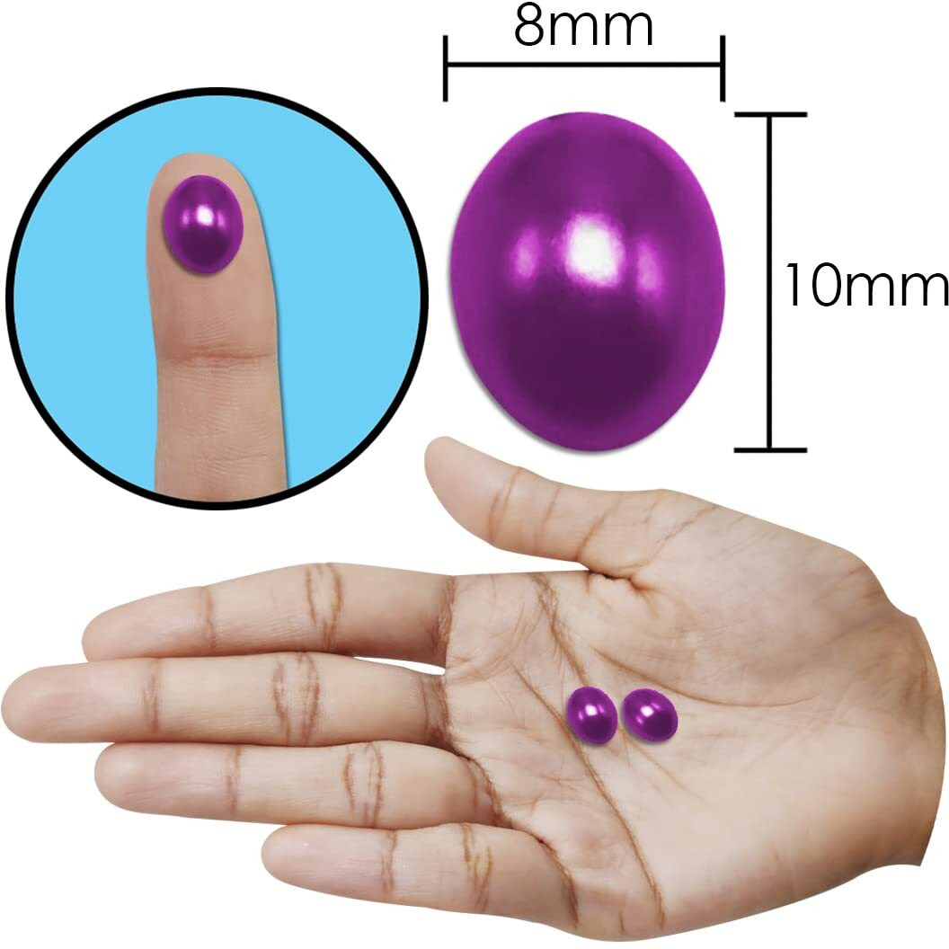 Diy Crafts 25 Grm, As Image, 8Mm X 10Mm As Image Diy Accessory Findings Jewellery Clasps Fittings Diy Jewellery Making Accessories Pearl Purple Color Plastic Material Sh (25 Grm, As Image)