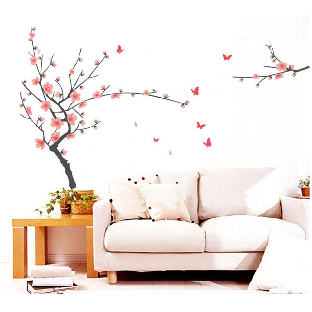 Decals Design 'Branch With Flowers' Wall Sticker (Pvc Vinyl, 50 Cm X 70 Cm)