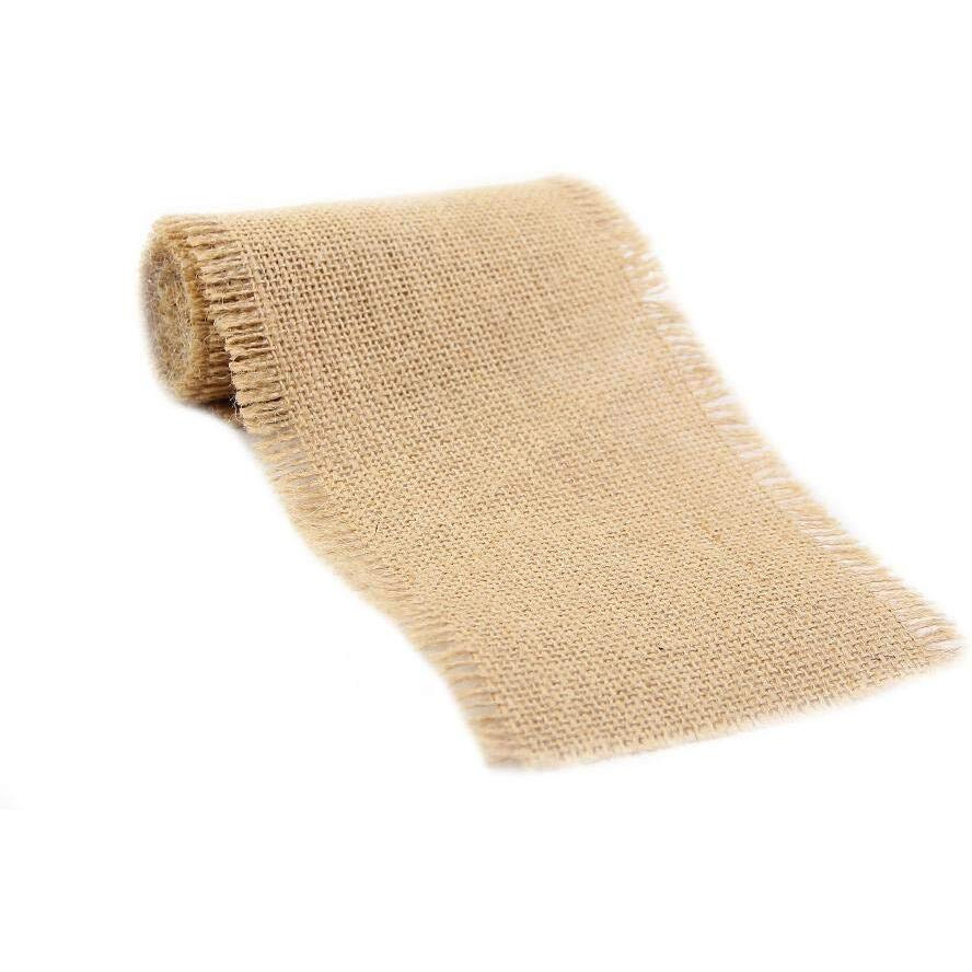 Little Birdie Natural Jute Burlap Ribbon Roll, 12Cm X 2 Meters | Eco-Friendly Jute Lace For Craft Work, Scrapbooking, Home Decor, And Diy Projects | Rustic And Earthy Appeal