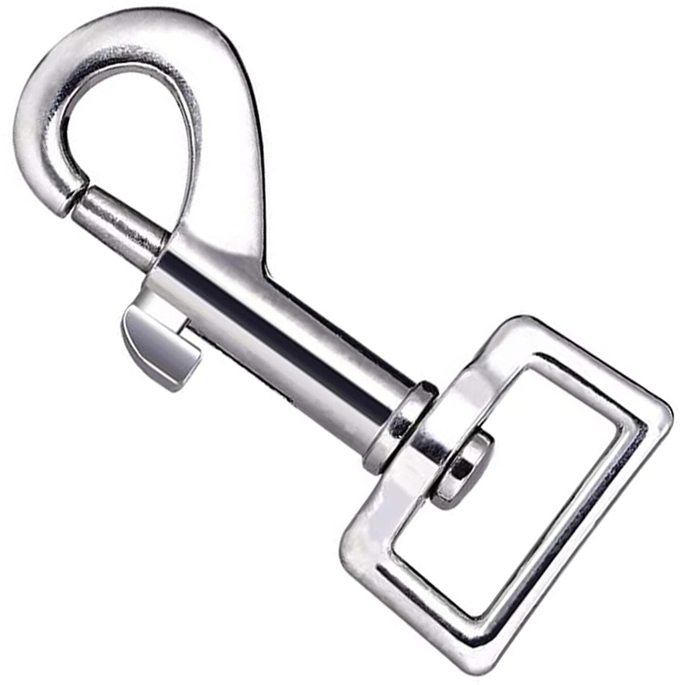 Diy Crafts 2, Bronze, Swivel Snap Hooks, Metal Heavy Duty Square Eye Clasp Buckle Trigger Clip Multi Best Spring Pet Buckle Key Chain For Linking Dog Leash Colla (2, Bronze)