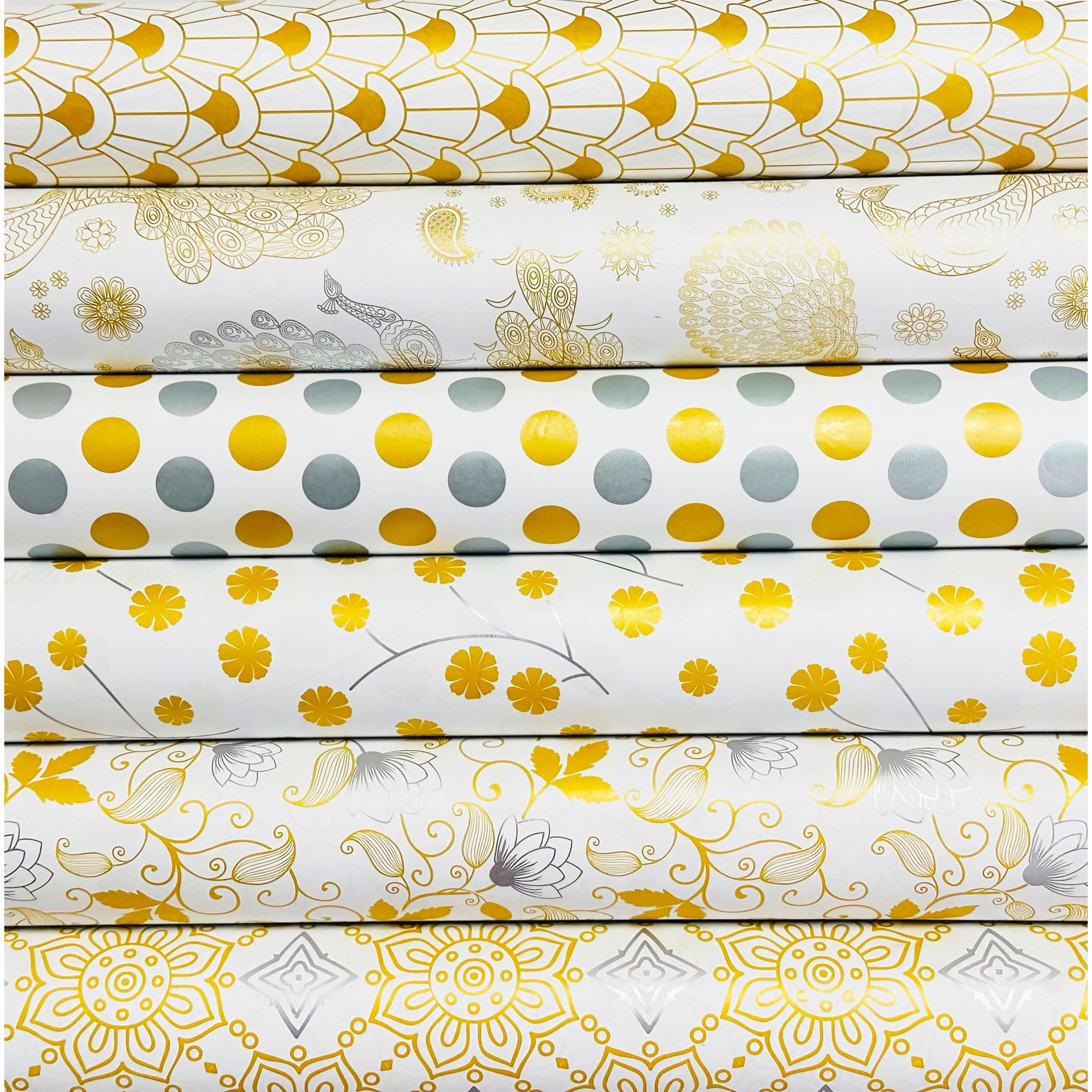 Ofixo Md8 Premium Design Gift Wrapping Paper Sheet, Gift Paper, Gift Papers Sheets, Gift Cover Rapping Paper, Gift Packing Materials, Paper Sheet For Gift Packing (Mix Design - Pack Of 6)