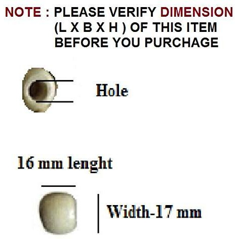 Q1 Beads 100 Pcs Black Color Natural Plain Oval Wooden Beads With Big Hole Ball For Jewellery Making & Diy Craft Findings And Multipurpose(16X17 Mm,10 Mm Hole,Black Color)