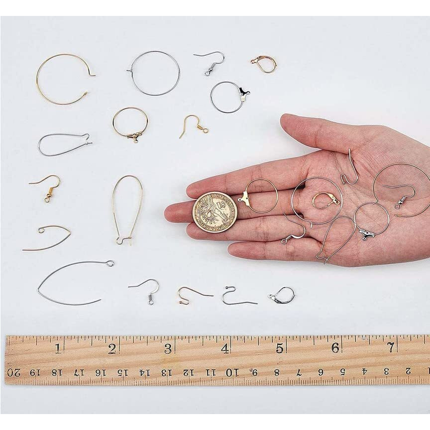 Diy Crafts 50 Pcs, Dull Silver, Kidney Ear Wires Lever Back Beading Hoop Earring Findings Fish French Earring Hook Earwire For Diy Dangle Earrings Jewelry Making Hypoa(50 Pcs, Dull Silver)