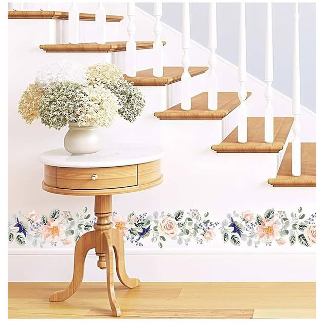 Jaamso Royals Multicolor Vine Design Self Adhesive Wall Sticker (60Cm X 25Cm)