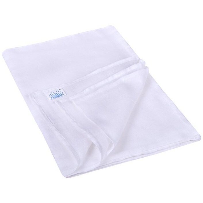 Looms & Weaves - Organic White Baby Bedspread + Bath Towels For New Born Babies (Dyed With Natural Dyes)