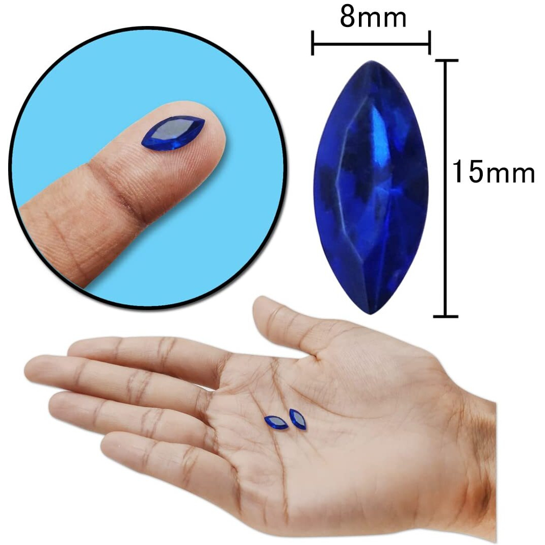 Diy Crafts 125 Gram, As Image, 8Mm X 15Mm As Image Diy Accessory Findings Jewellery Clasps Fittings Diy Jewellery Making Accessories Blue Color Plastic Material Sha (125 Gram, As Image)