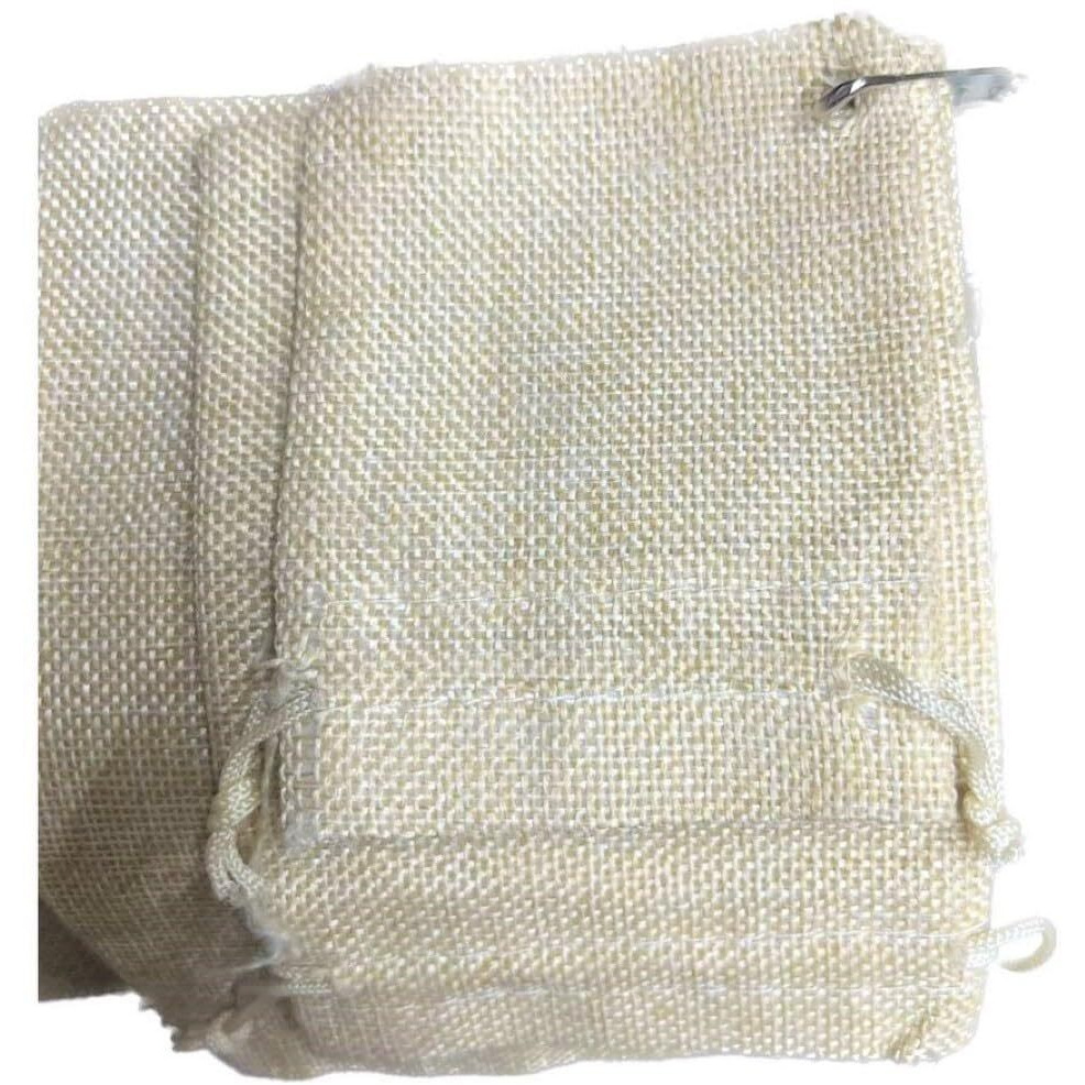 Prokart Natural Jute Non Printed Potli (Size  20X30) With Drawstring Gift Bags Jute Linen Pouches Burlap Gift Bags For Festivals, Functions, Baby Showers, Parties Multi Purpose Use Pack Of 10