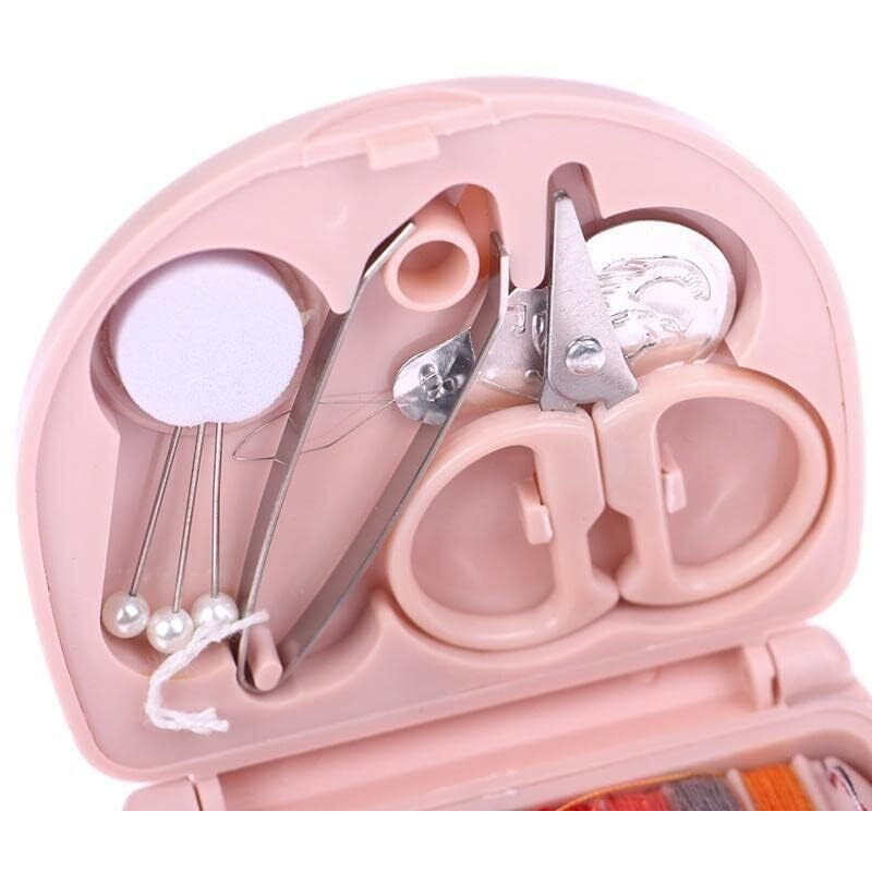 Shivansha Enterise 1-Pc's Mini Travel Sew Kit Beginner Mini Sewing Box Pocket Folding Sewing Kit, With Sewing Needle, Thread, Cutton, Pin, Scissors, Clip, Needle Threader.