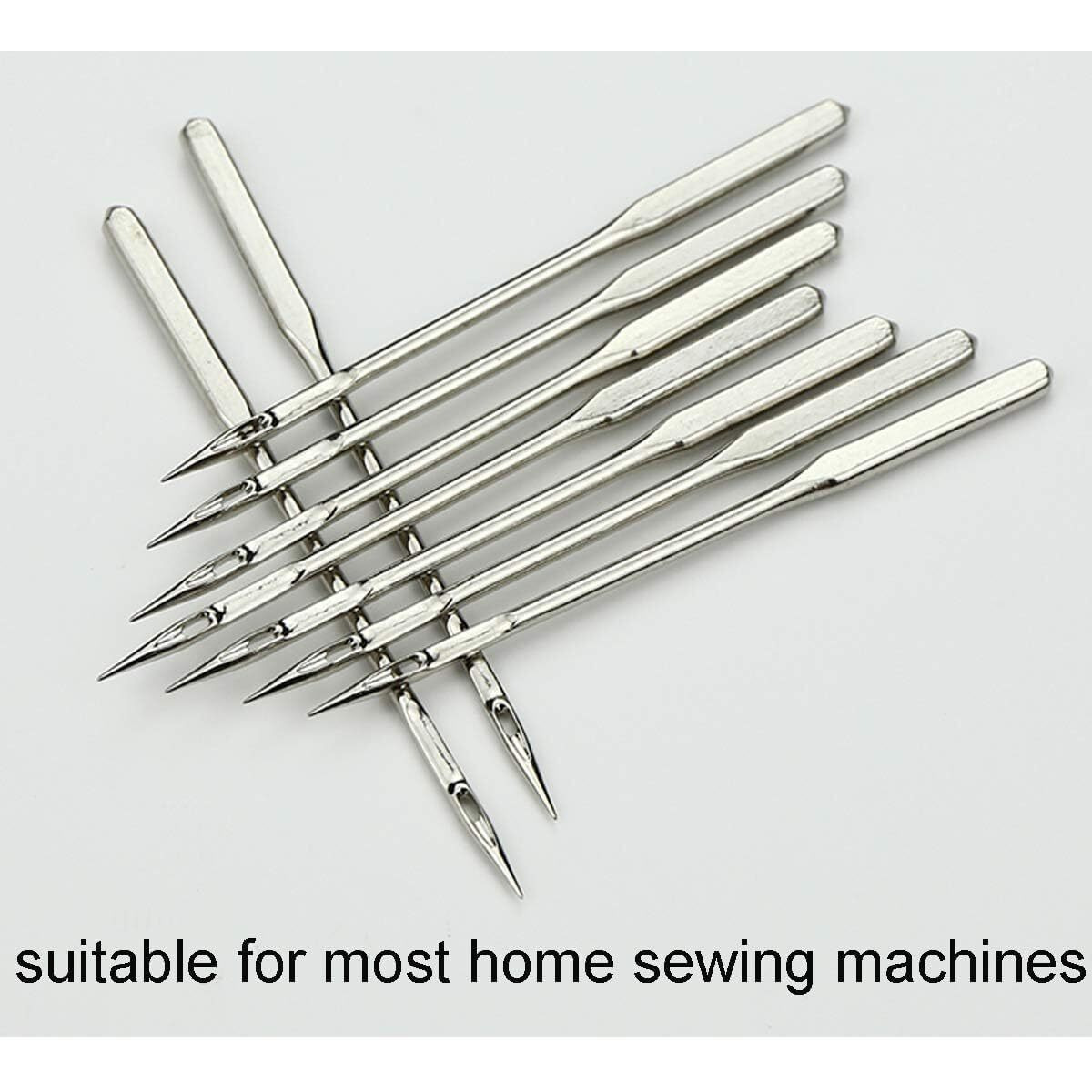 Rianz Pack Of 40 Flying Needles Set For Automatic Sewing Machines - 10 Pieces Each 11, 14, 16, 18 Number | Compatible With Singer, Usha, Brother, And More