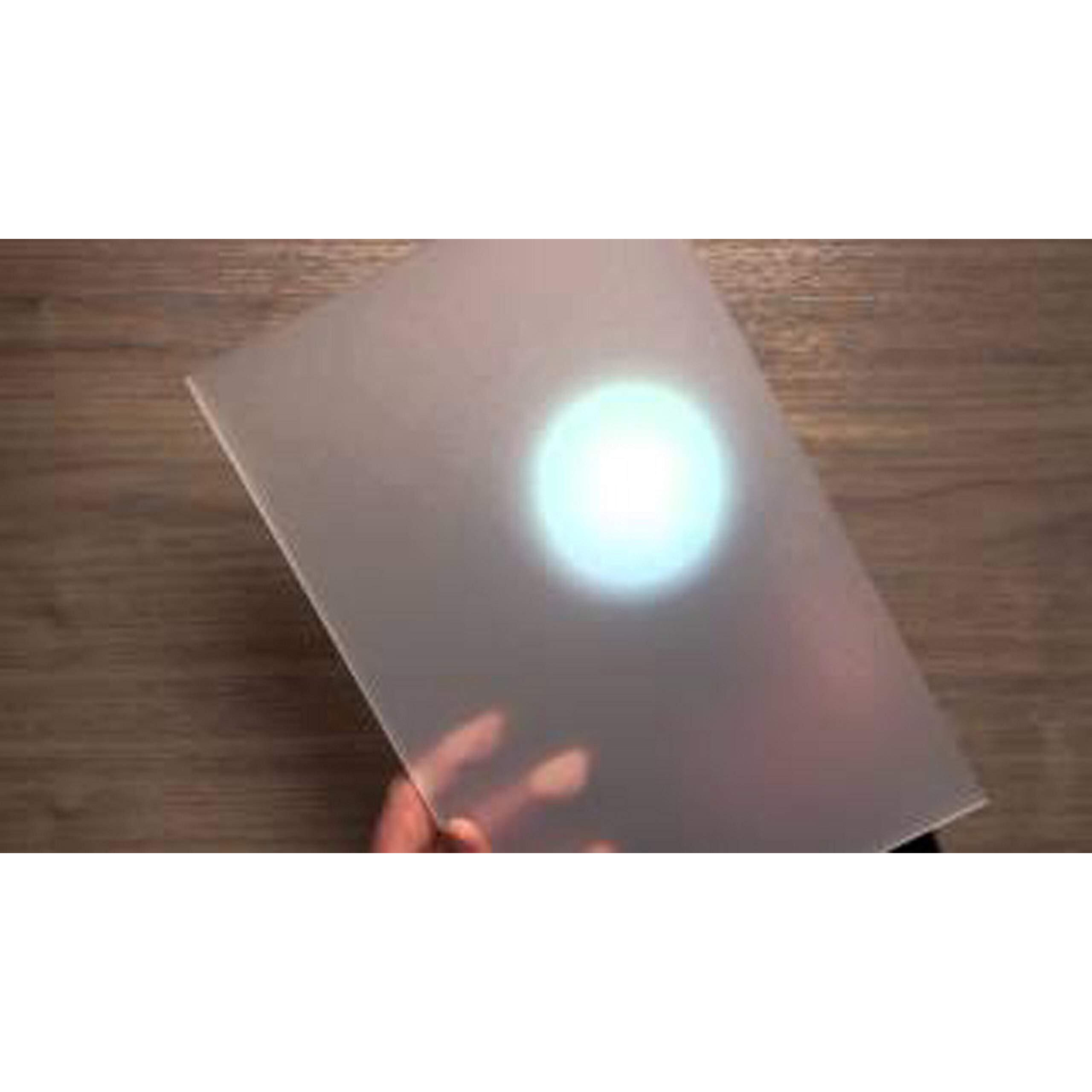 Bigimall Acrylic Sheet 2Mm Clear Frosted/Matt Plexiglass 12 Inch X 12 Inch / 12&quotX12" (Pack Of 2 Pcs)