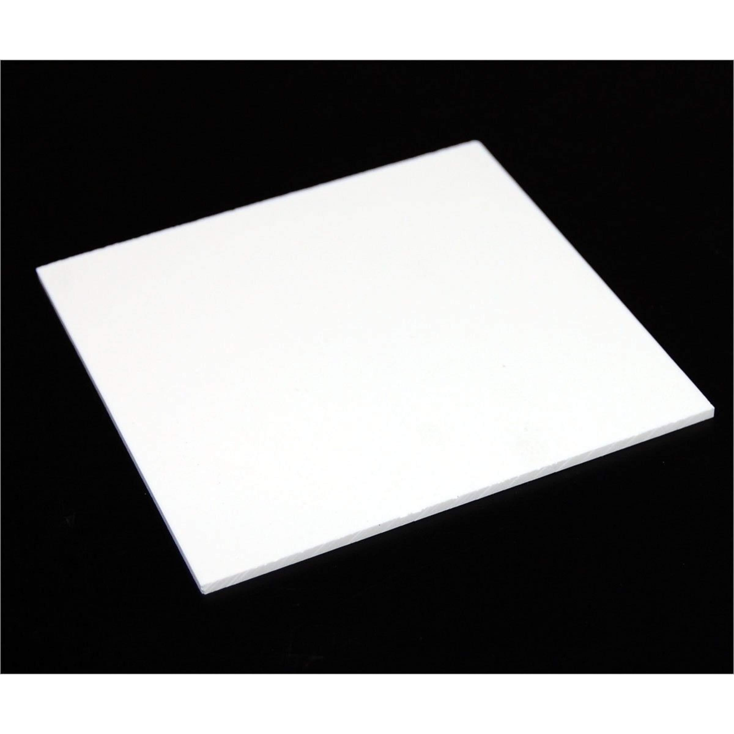 Bigimall Acrylic Sheet 3Mm White Opaque Plexiglass 8 Inch X 8 Inch Pack Of 6 Pcs