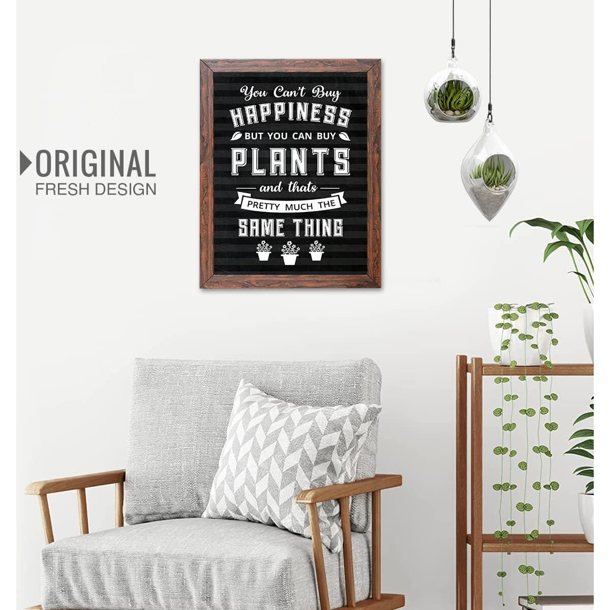 Chaka Chaundh - Gardening Quotes Wall Frames - Plants Quotes Frames - (13.6 X 10.6 Inches) (Black Vintage)