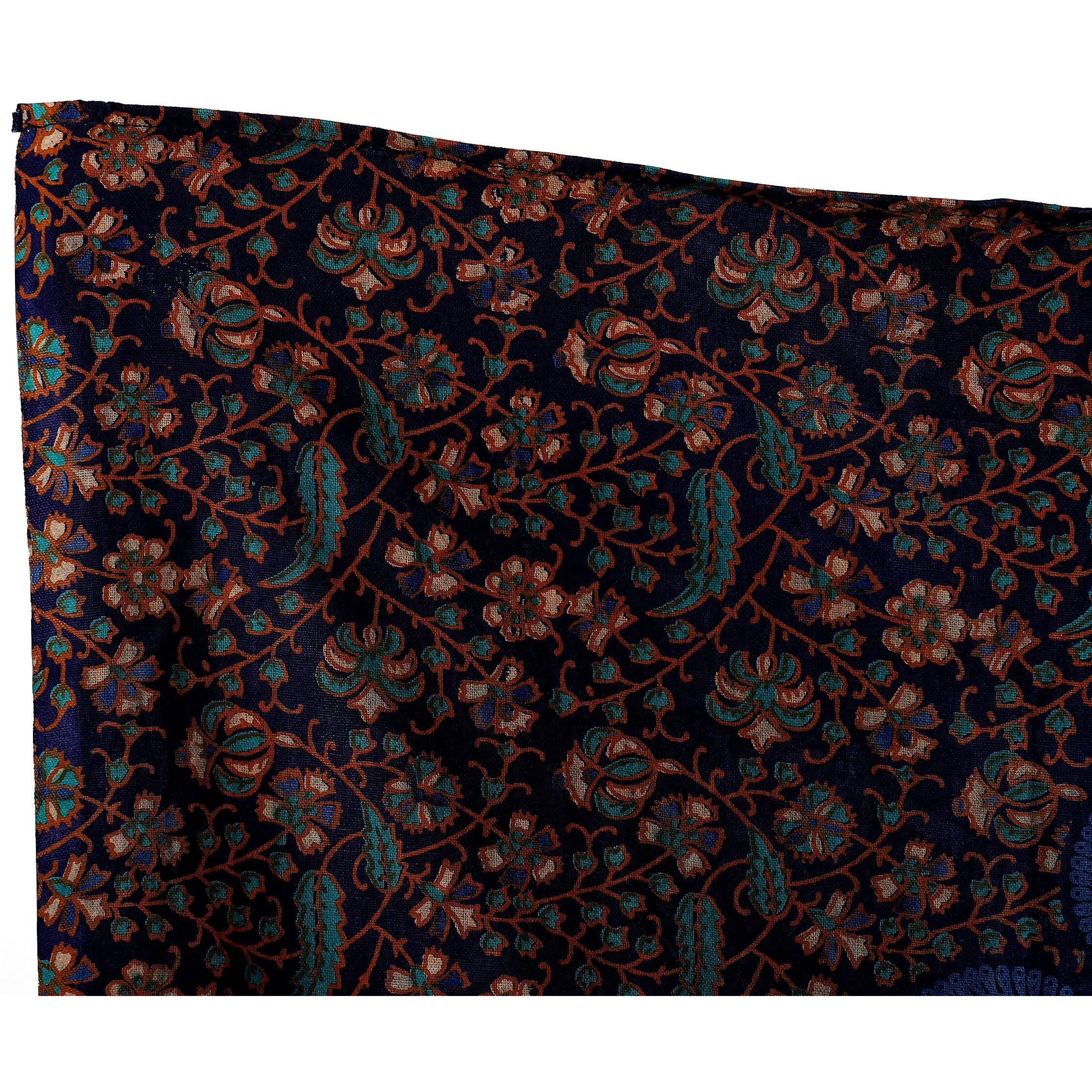 Ravaiyaa - Attitude Is Everything Beautiful Home Decor Great Gift Wall Hanging Poster Handmade Printed Cotton Tapestry Decorative Table Cover (Blue)