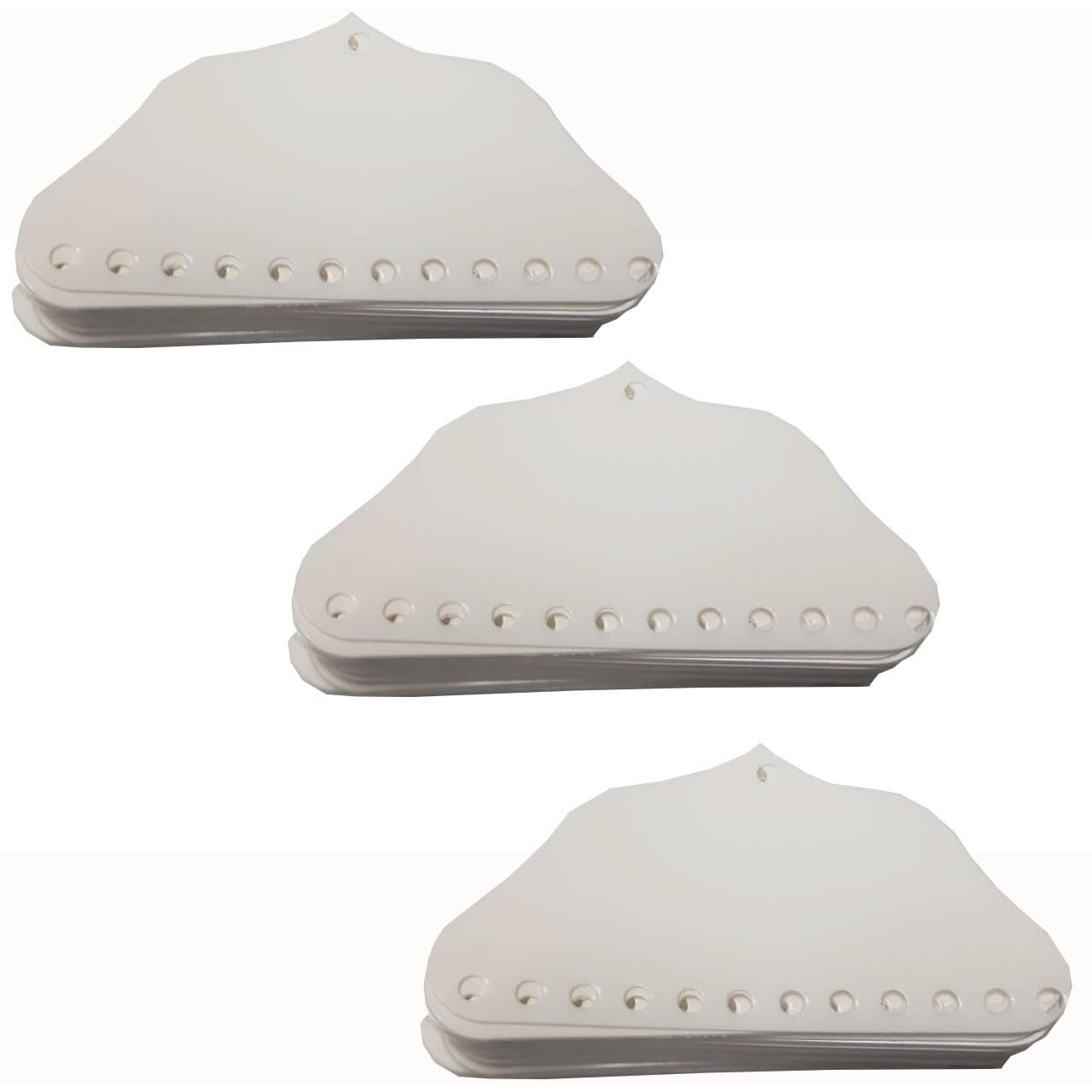 Diy Crafts Pack Of 200 Pcs, Jewellery Fashion Display Card For Necklaces, Bracelets, Ear Studs, Earrings, Anklets (White) Jewellery-Making Display & Packaging (Pack Of 200 Pcs)