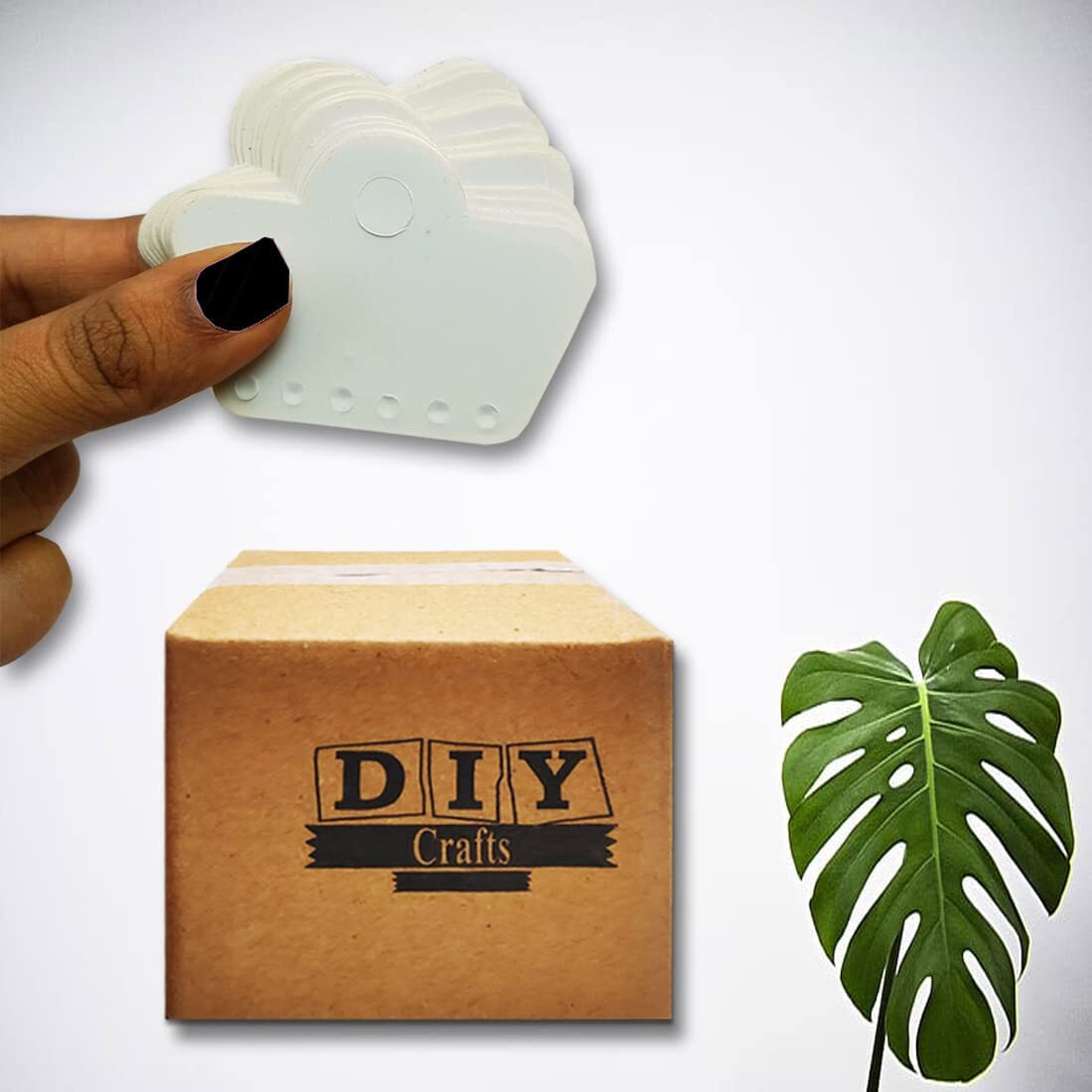 Diy Crafts Pack Of 200 Pcs, Jewellery Fashion Display Card For Necklaces, Bracelets, Ear Studs, Earrings, Anklets (White) Jewellery-Making Display & Packaging (Pack Of 200 Pcs)