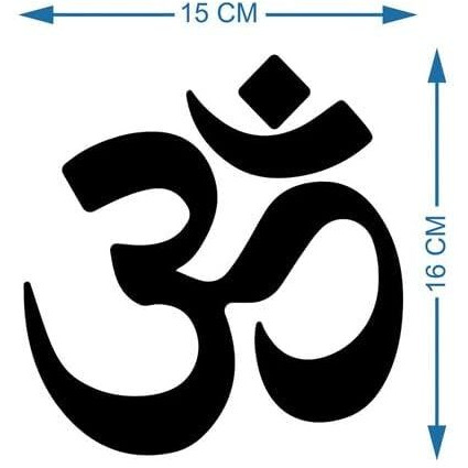 Vah-Kya Bat Hai  Mandir Sticker, Stickers For Mandir, Stickers For Mandirs, Om Wall Decor, Subh Labh For Door Entrance, Shubh Labh (Om Meditation Arcylic Sticker)