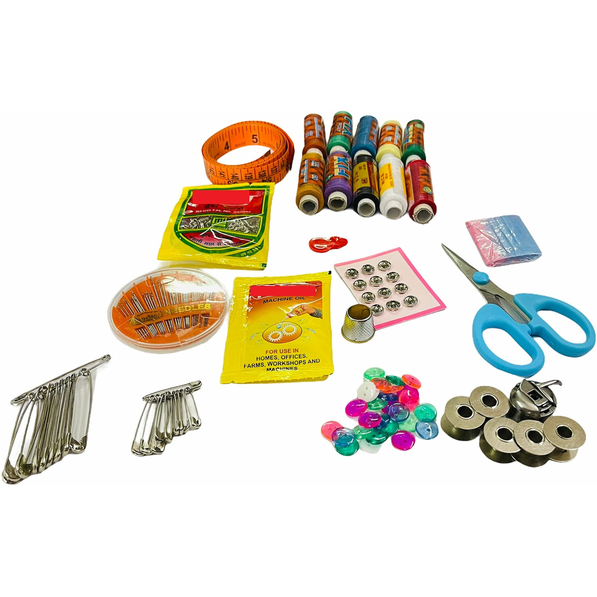 Sahaya Handy Sewing Kit (16 Items) In Box- Easy & Convenient To Use And Keep