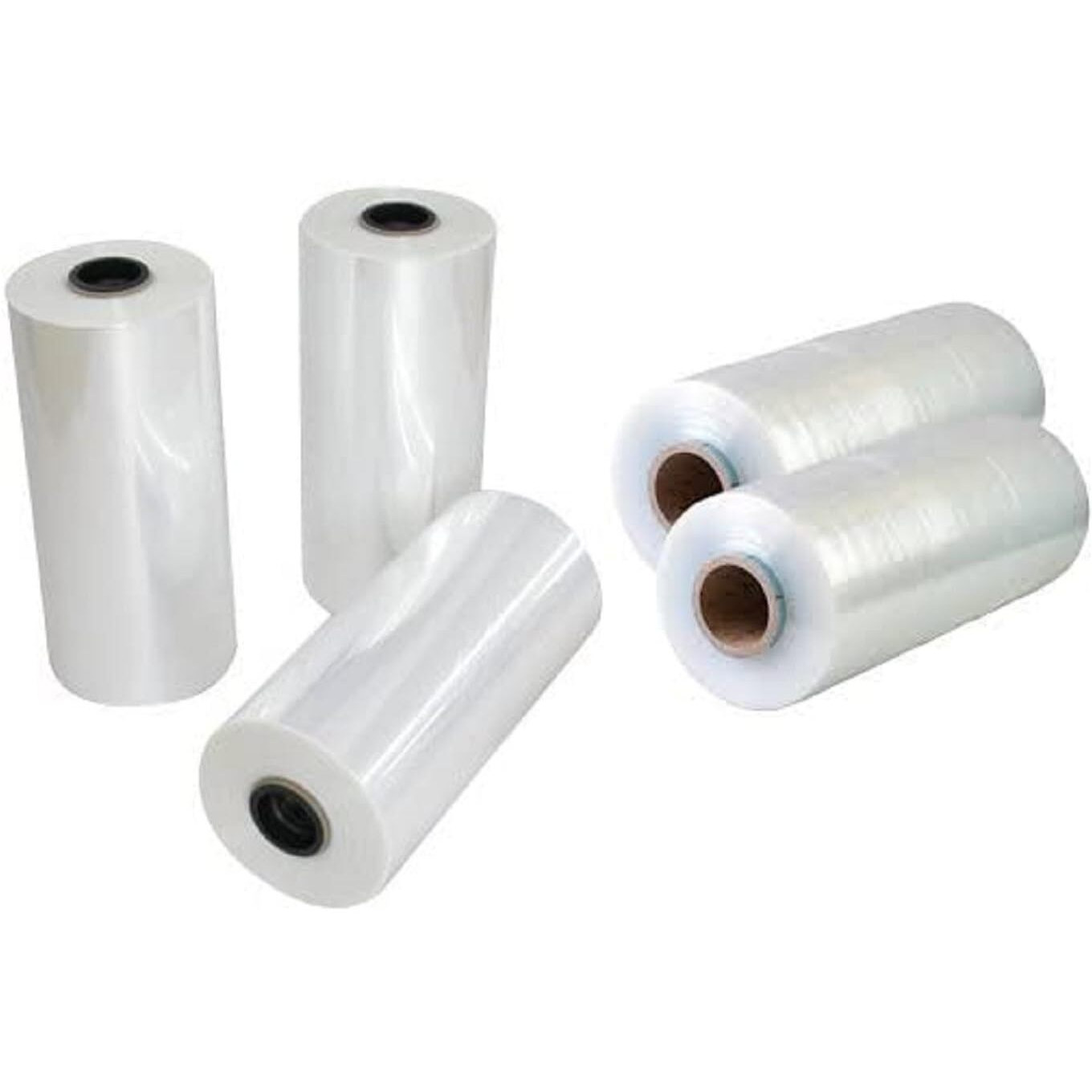 Amit Marketing Multipurpose Packing Cling Film I Compostable Transparent Wrap Roll I 70 Micron, 4 Inch (300 Mm) I For Packaging & Safety Needs, Gift, Bakery Items, Bouquet, Diy Crafts I 300 Mtr - 6Pcs