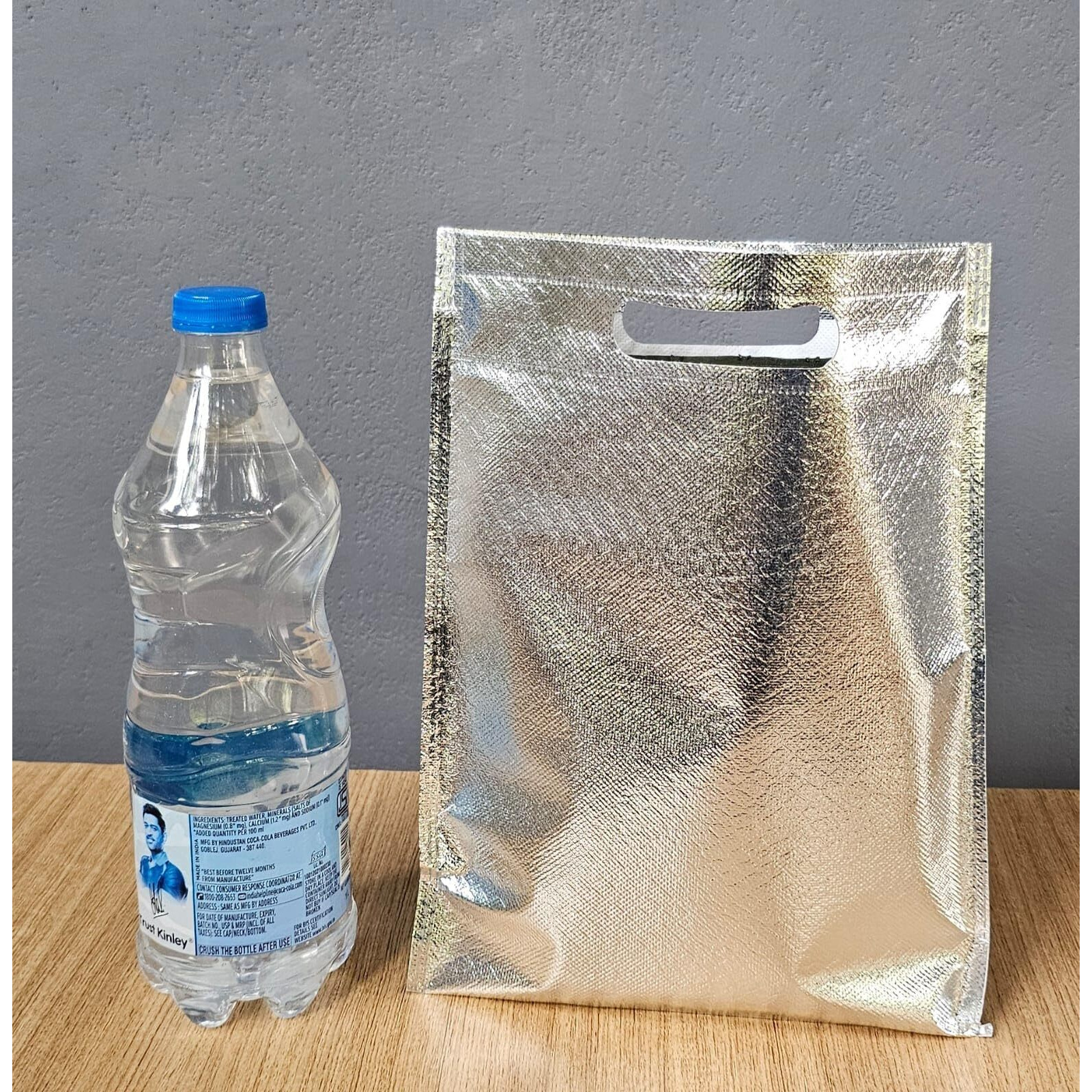 Satyam Kraft 6 Pcs Paper Bag Goodie Bags With Handle Gift Paper Bag, Carry Bags, Gift Bag, Gift For Birthday,Christmas, Occasion Gifting Bags, Xmas, Marriage, Festivals, Season's Greetings And Events (Medium) (Silver)