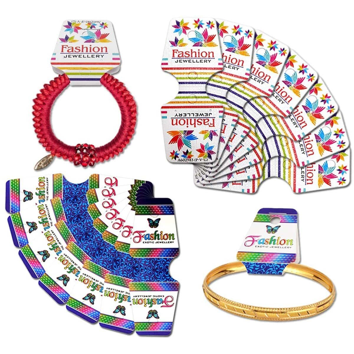 Diy Crafts Pack Of 50 Pcs 50X1, Multi, 50Pcs/Lot 8Cmx5.9Cm As Image Jewellery Display Cards For Necklaces Jewellery-Making Display & Pac (Pack Of 50 Pcs 50X1, Multi)