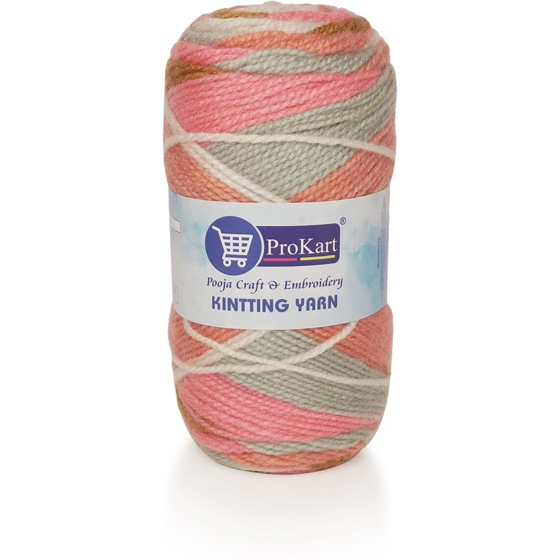 Prokart Premium 100% Acrylic, Hand Knitting Wool And Art Craft Soft Fingering Crochet Yarn | Crocheted Soft Yarn For Sweater, Scarf, Hat, Baby Clothes, Baby Sports, Purse, Gift Bags (Multi- (Spt004))
