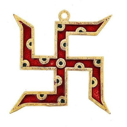 Dreamkraft Metal Meenakari Swastik Door Hanging Toran  Handcrafted Multicolour Traditional Spiritual Home Dcor, Housewarming Decoration And Gift Purpose