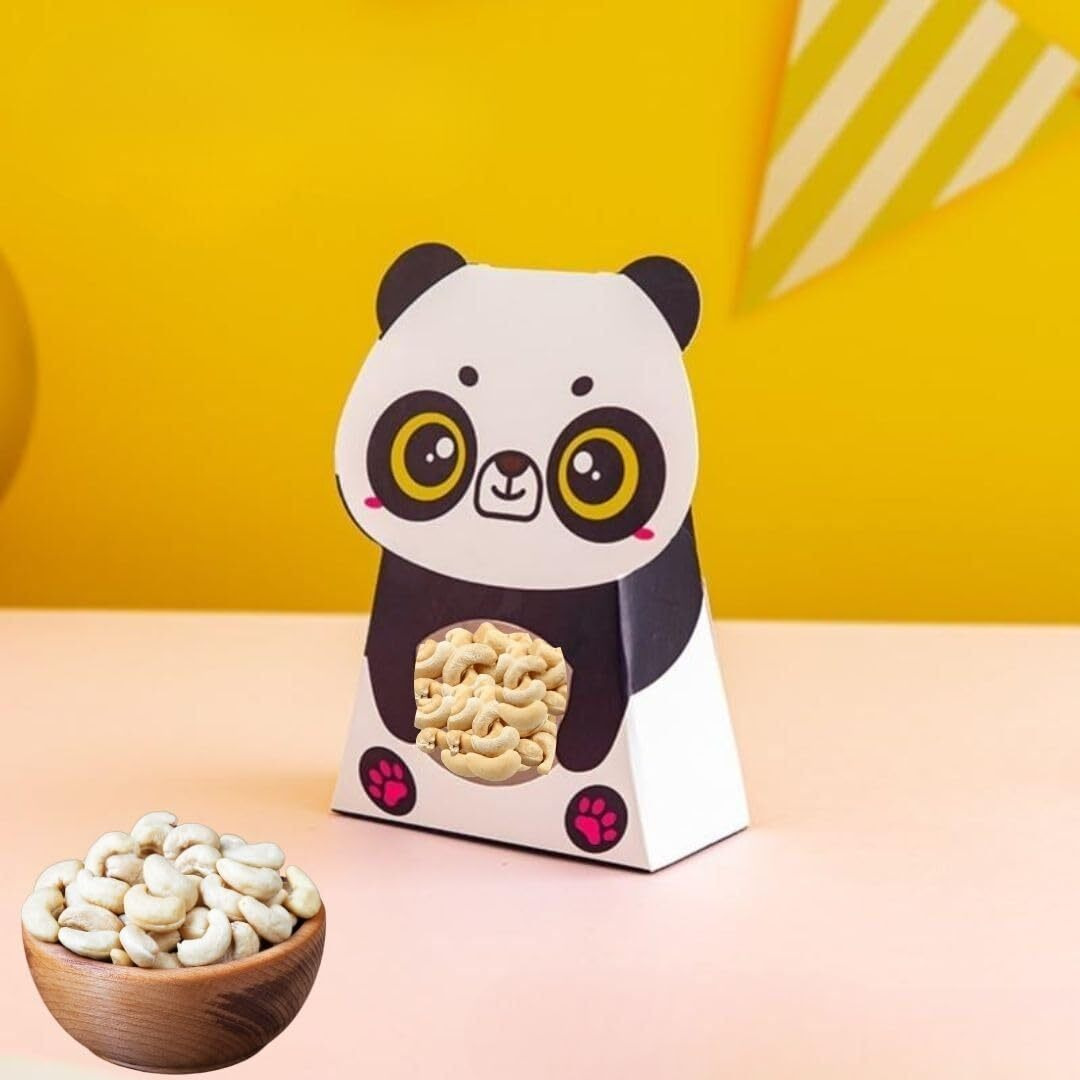 Satyam Kraft 10 Pcs Panda Design Decorative Folding Paper Gift Boxes | Sturdy & Elegant Packaging For Chocolates, Dry Fruits, Small Gifts, Wedding, Birthday | Easy To Assemble & Reusable (Pack Of 10)