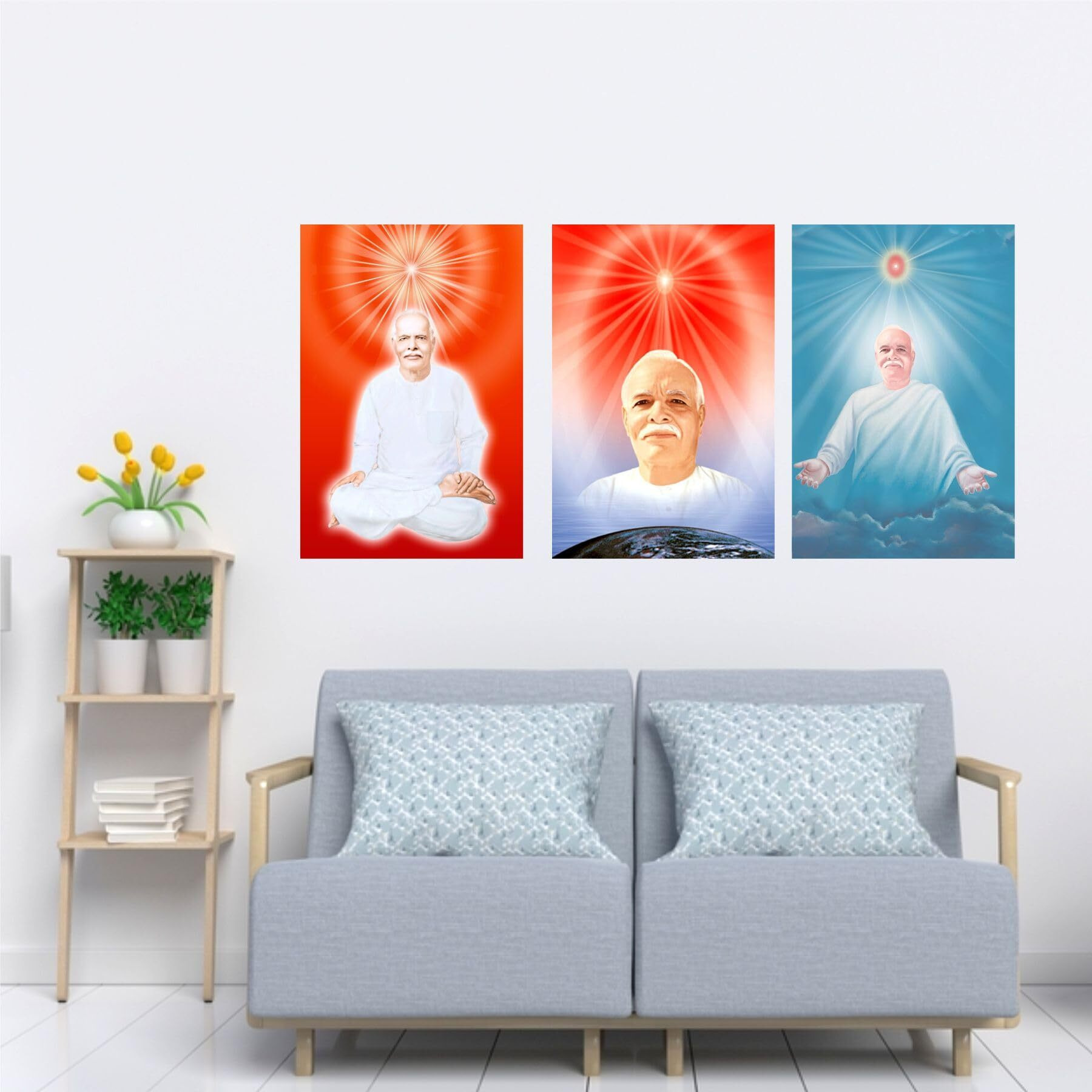 Sticker Yard Brahmakumaris Shiv Baba Posters Decor Kids Room Decor, Hall Decor, Kitchen Decor, Living Room Decor,Bedroom Decor Vinyl Wall Sticker,Multicolor (Standard Size -96X30Cm)