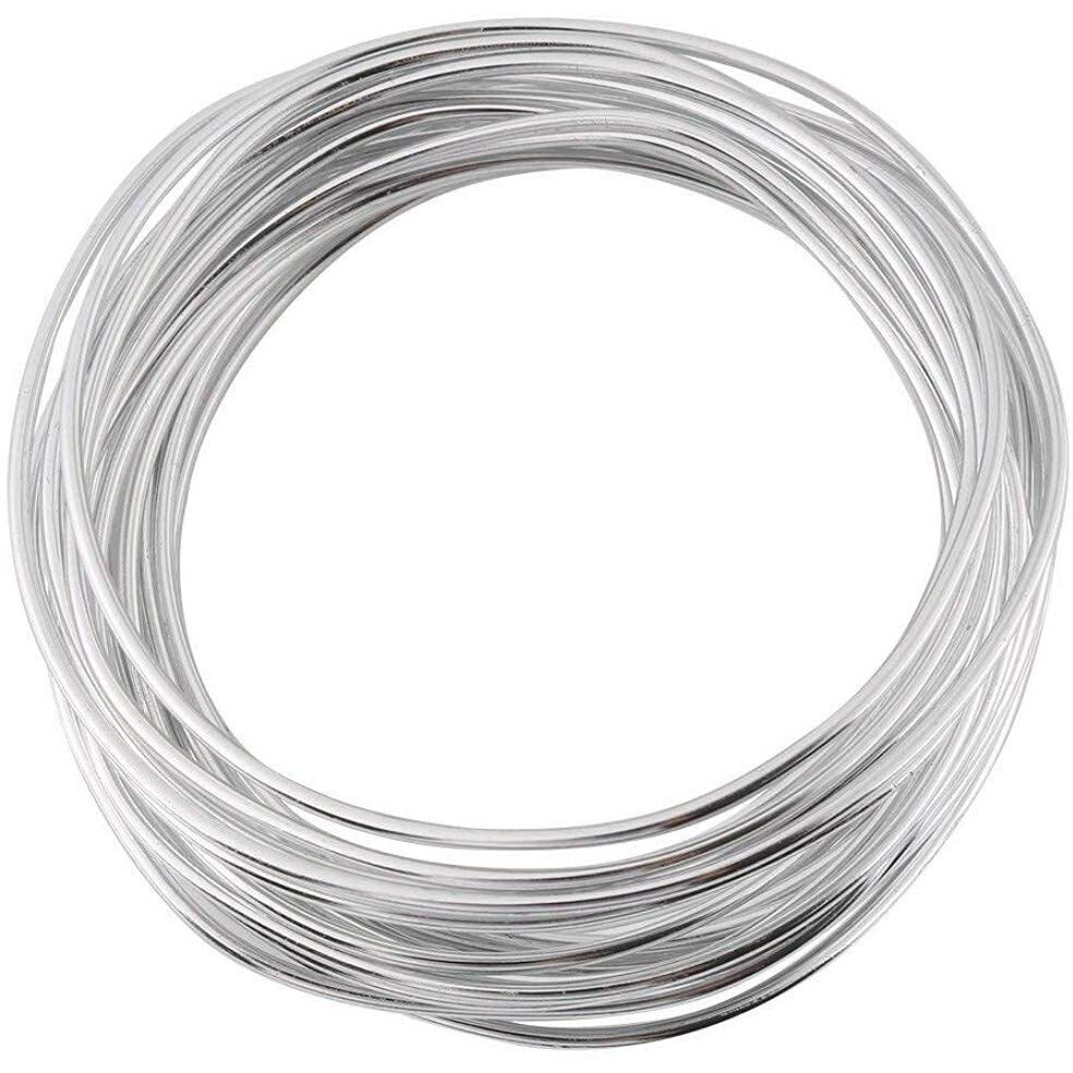 Diy Crafts Pack Of 3, Silver, Rolls Colors Gauge (0.4Mm) Copper Jewelry Beading Wire Tarnish Resistant Metal Wire Crafts Beading Jewelry Making, 11 (Pack Of 3, Silver)