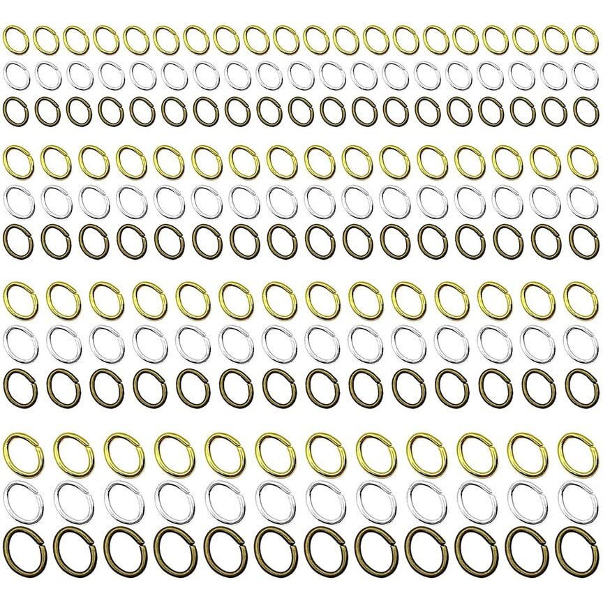 Diy Crafts 400 Only Jump Rings, Silvery M, (400 Only Jump Rings, Silvery M) Jump Ring Only, Dhook Type (400 Only Jump Rings, Silvery M)