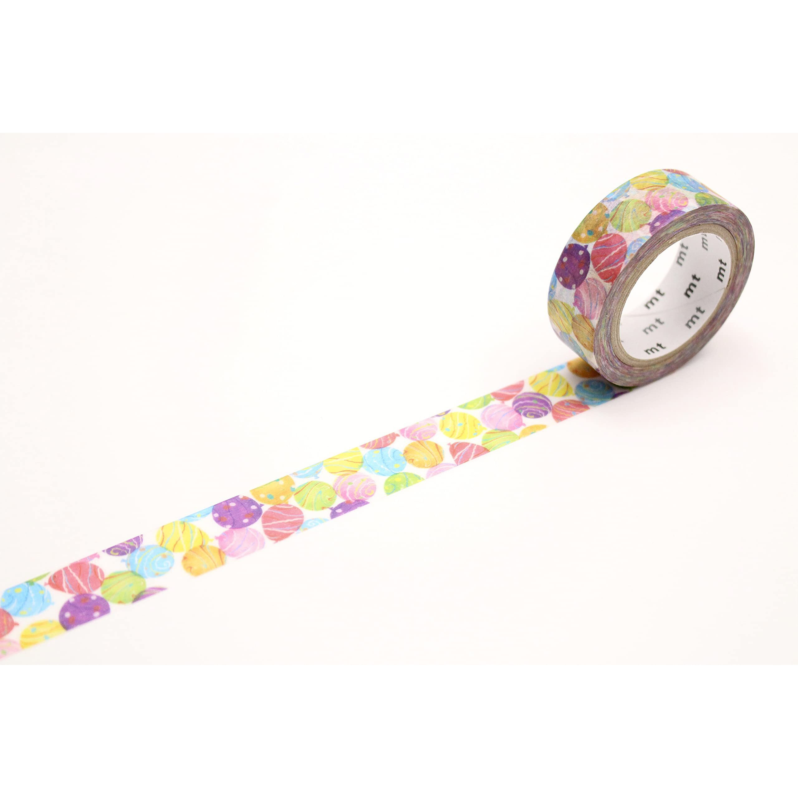 Mt Washi Masking Tape Ex Series, 15 Mm X 7 Mtrs Shade - Yoyo Balloon, (Pack Of 1)