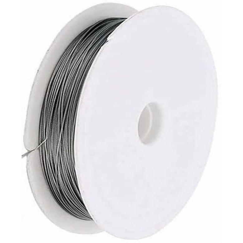 Diy Crafts Shade No  9, Antique Silver, Tigertail Rolls 0.38 Mm Diameter 148-164 Ft Tiger Tail Beading Wires Bright Bead Stringing Wires Stainl (Shade No  9, Antique Silver)