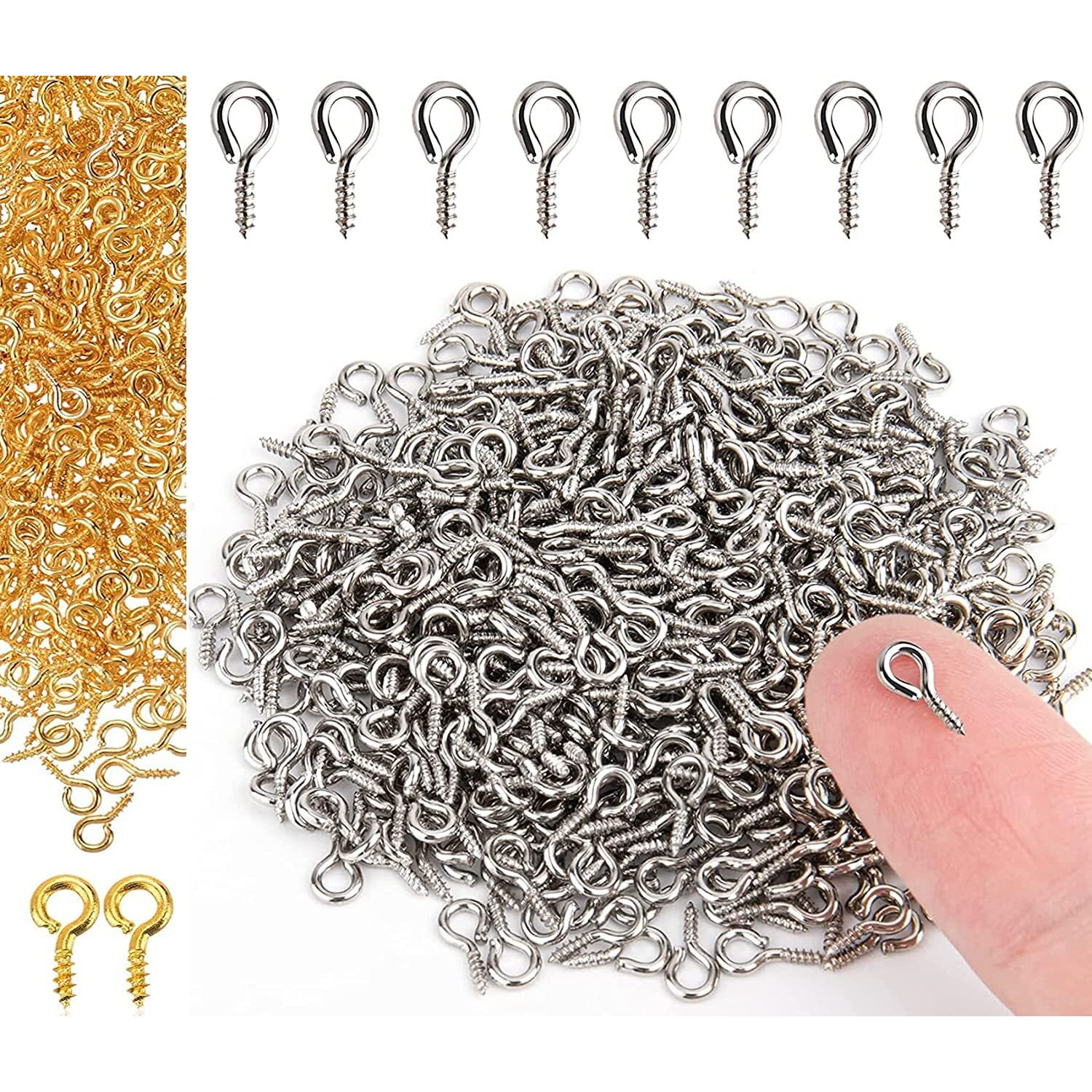 Diy Crafts 50 Pcs Screw Jump Rings, Bronze, (50 Pcs Screw Jump Rings, Bronze) Screw Jump Rings Only, Dhook Typ (50 Pcs Screw Jump Rings, Bronze)