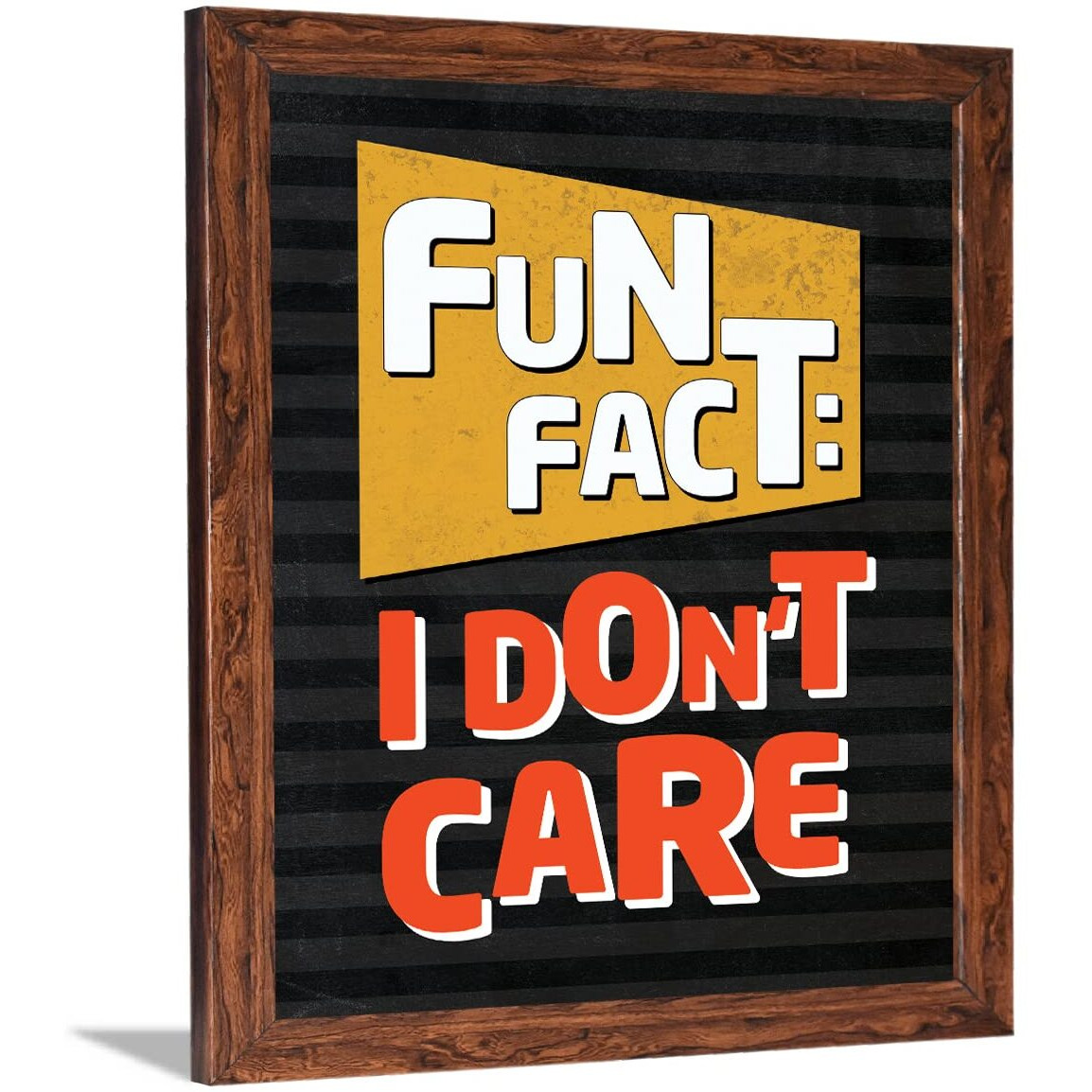 Chaka Chaundh - Sarcastic Quotes Wall Frames - Funny Quotes Wall Frames  Unique Wall Dcor Poster For Teen Room - Funny Poster For Student Room - (13.6 X 10.6 Inches)