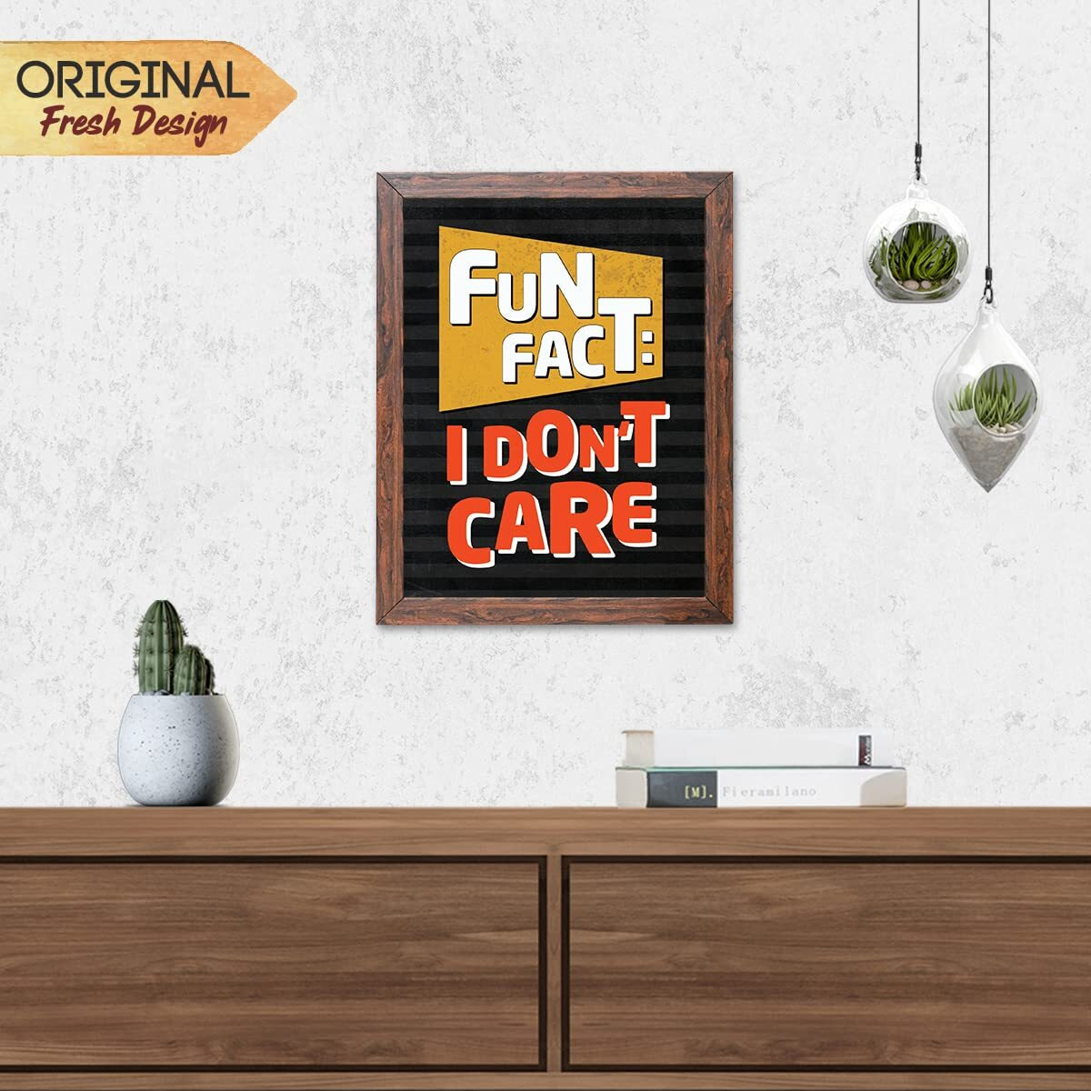 Chaka Chaundh - Sarcastic Quotes Wall Frames - Funny Quotes Wall Frames  Unique Wall Dcor Poster For Teen Room - Funny Poster For Student Room - (13.6 X 10.6 Inches)