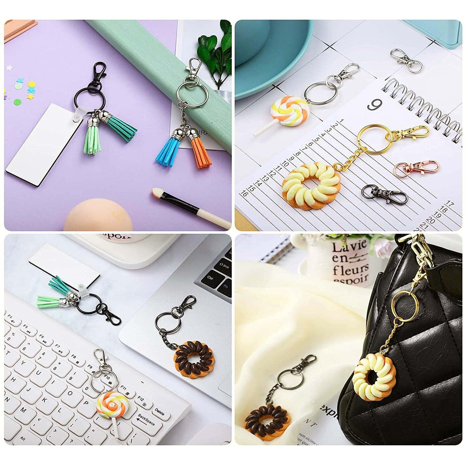 Diy Crafts Pack Of 20 Pcs, Silver, Pack Of 20 Pcs Swivel Clasps Lanyard Snap Hooks Metal Lanyard Keychain Hooks Keychain Clip Hooks Lobster Claw Clasps For Diy Jewelr (Pack Of 20 Pcs, Silver)