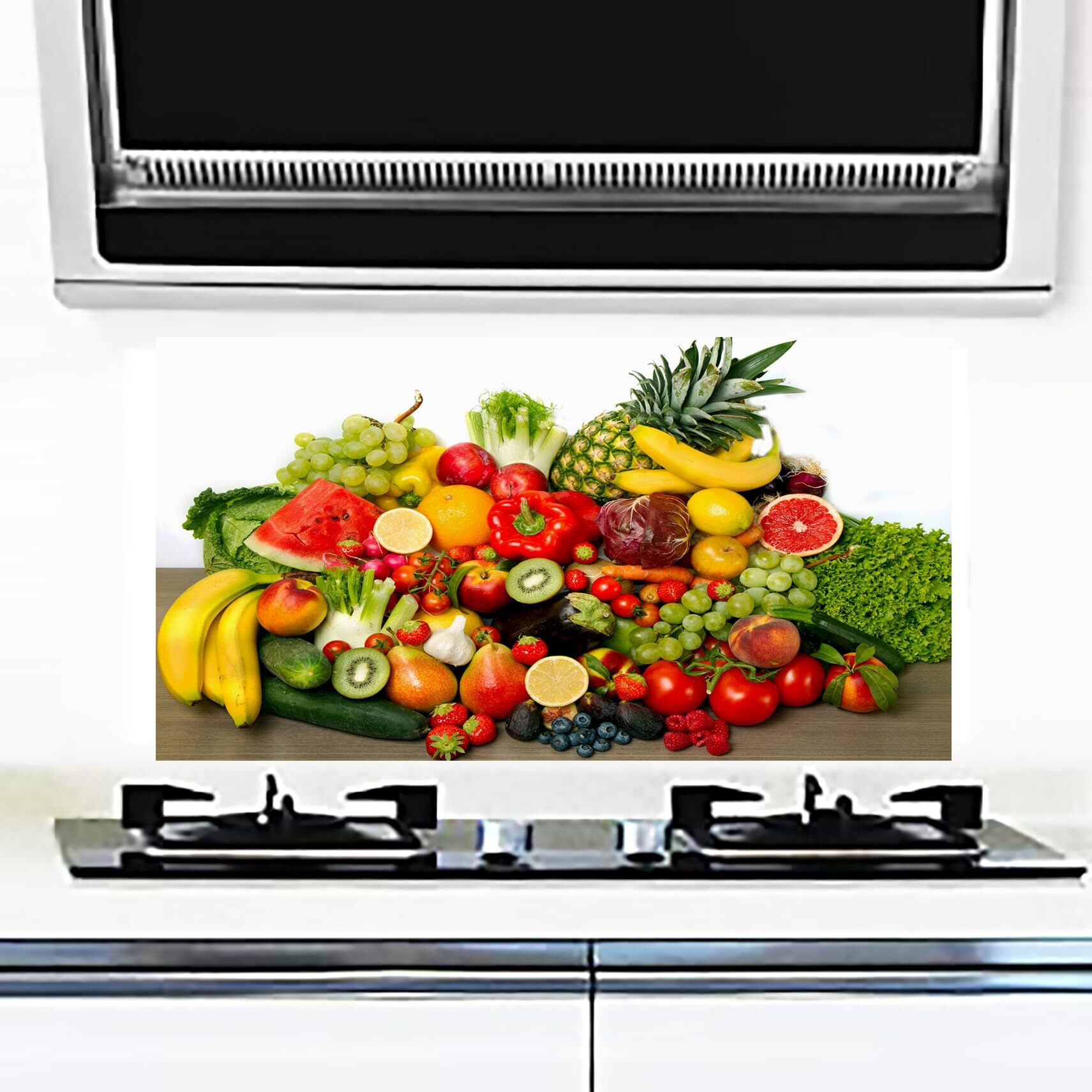 My D Square Vinyl Wall Art Vegetable And Fruit Poster For Kitchen Shop Size 24 X 18 Inch Self Adhesive Dfw553