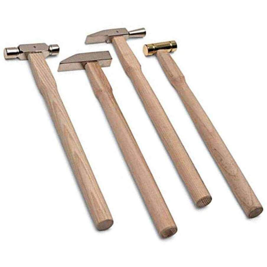 Diy Crafts Pack Of 3 Pcs, Detail Hammers, Four Detail Hammers- 9" Long, Heads 1-1/2" To 2- (Pack Of 3 Pcs, Detail Hammers)