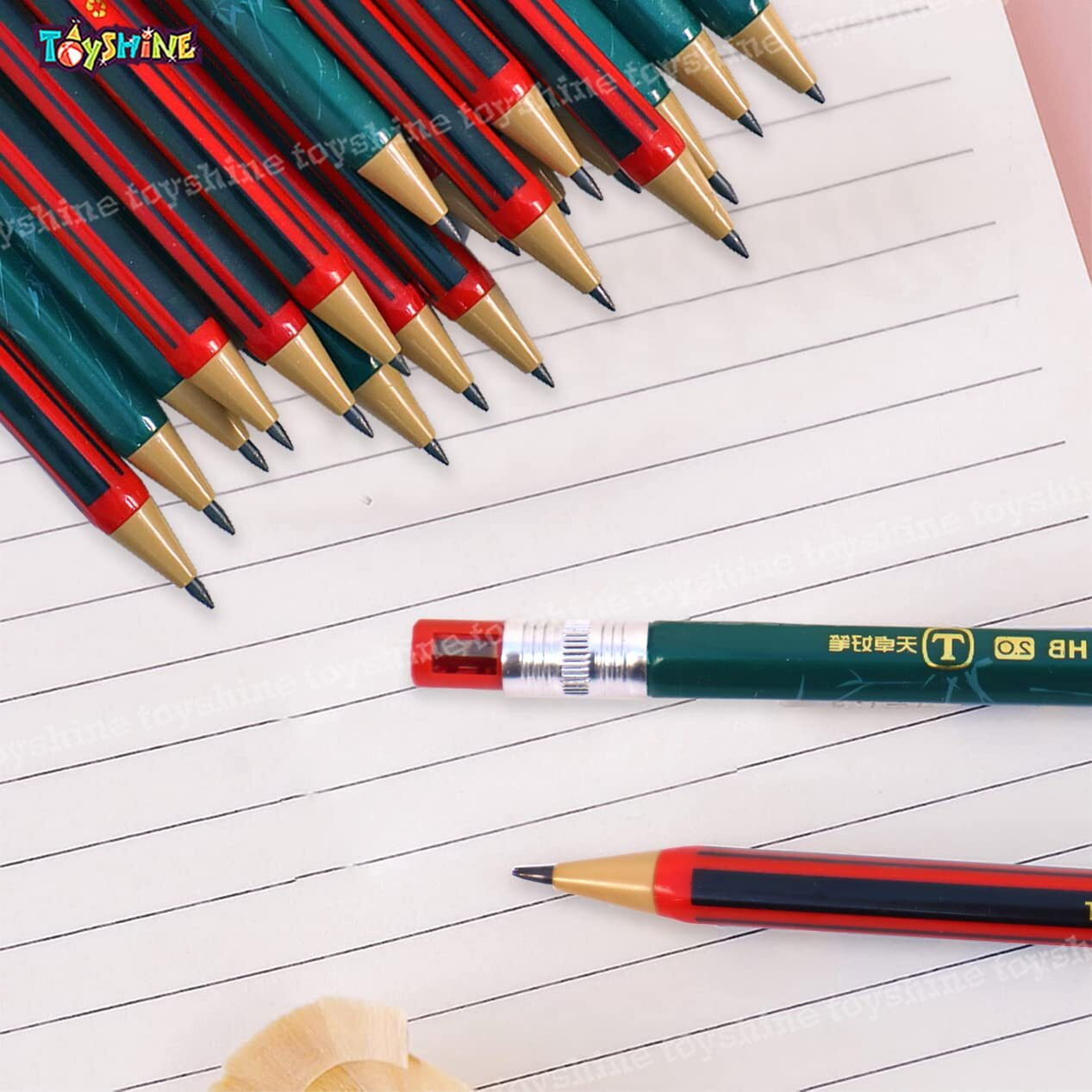 Toyshine Pack Of 20 Mechanical Pencil Set 2.0 Hb Graphite Lead Kawaii Pencils With Inbuilt Sharpener Birthday Return Gift For Kids - Multicolor