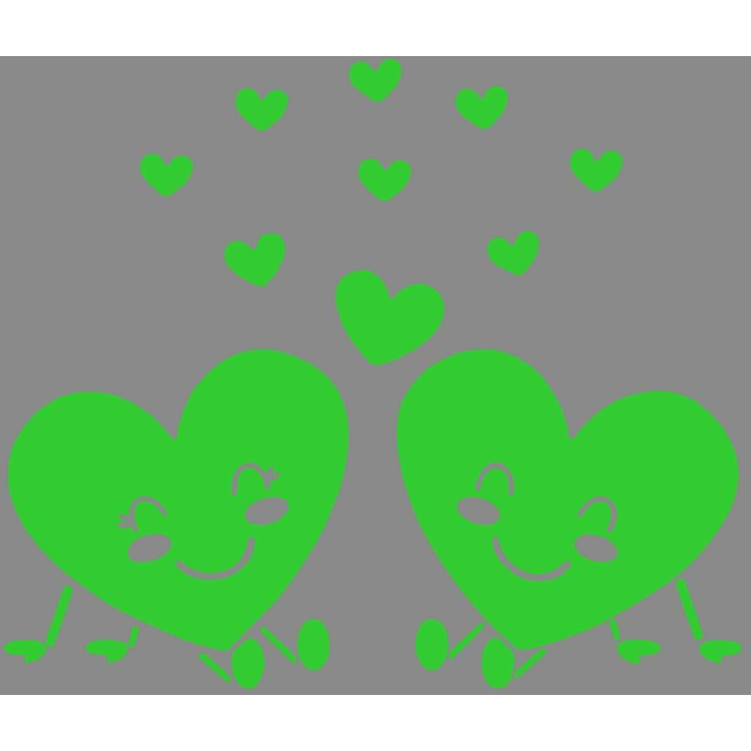 Dreamkraft Glow In The Dark Kids Room Decor Radium Sticker (Green, 17X25 Cm)
